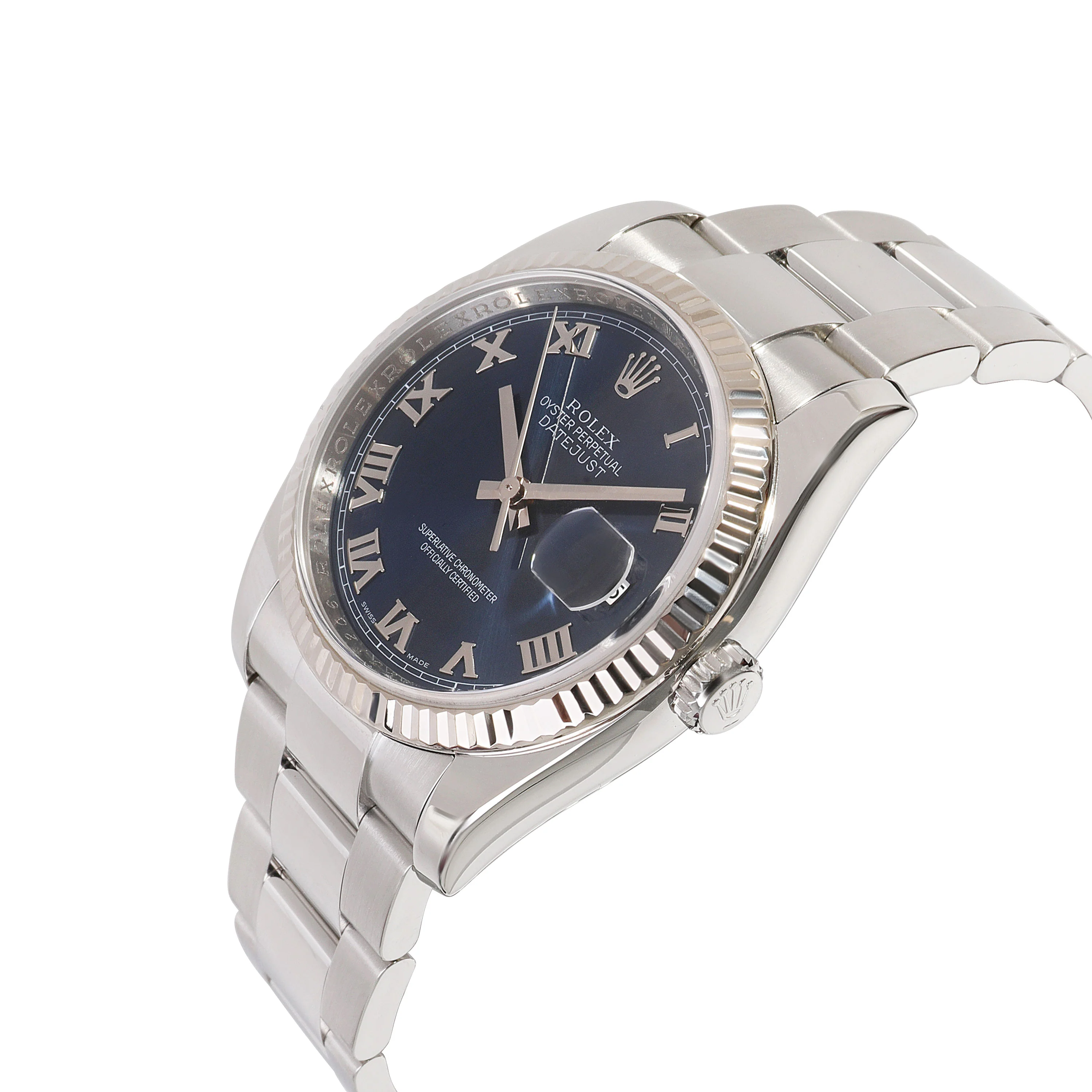 Rolex Datejust 116234 Mens Watch in 18kt Stainless Steel/White Gold - Image 3