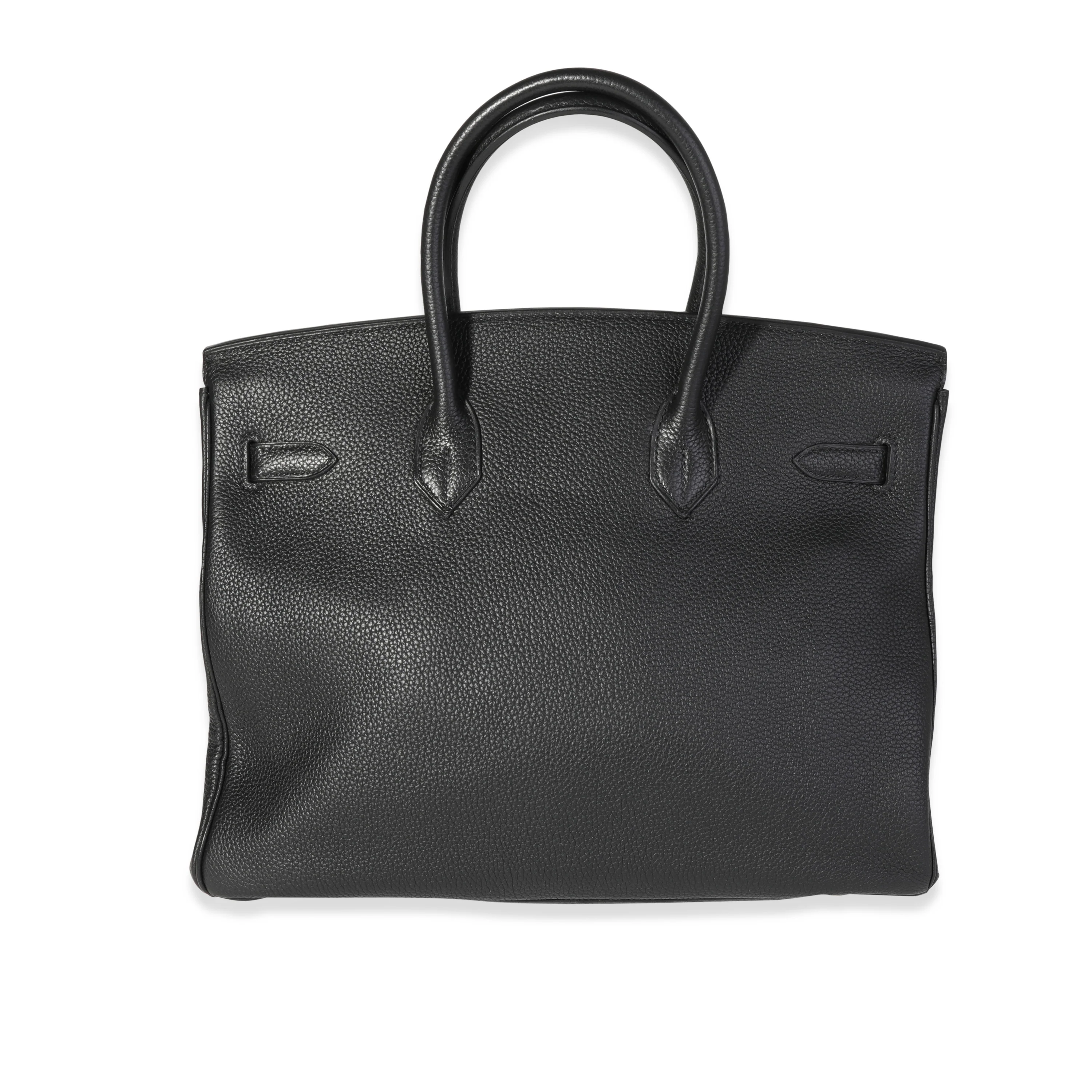 Black Togo Birkin 35 PHW - Image 3