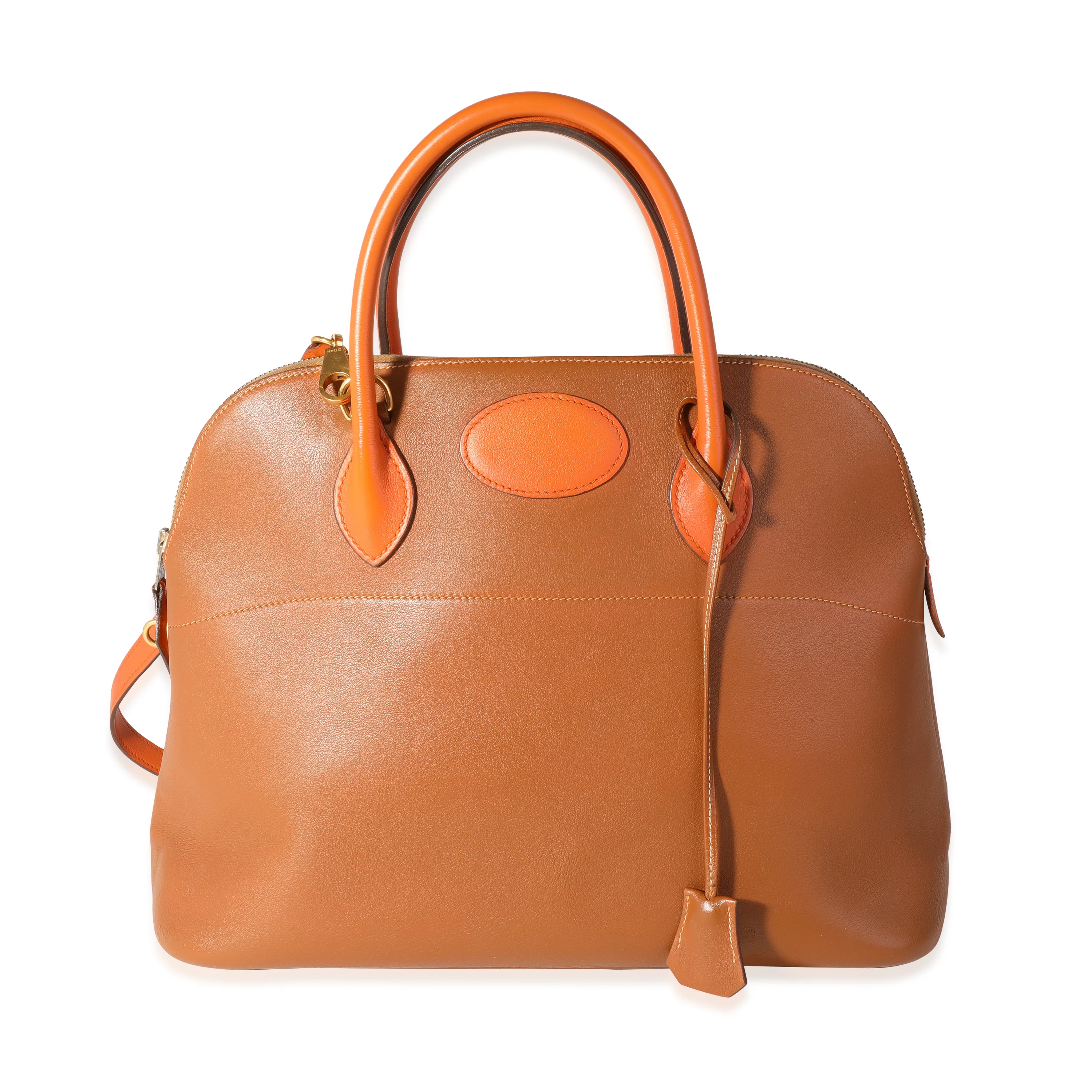 Hermès Fauve & Feu Barenia Bolide 35 GHW