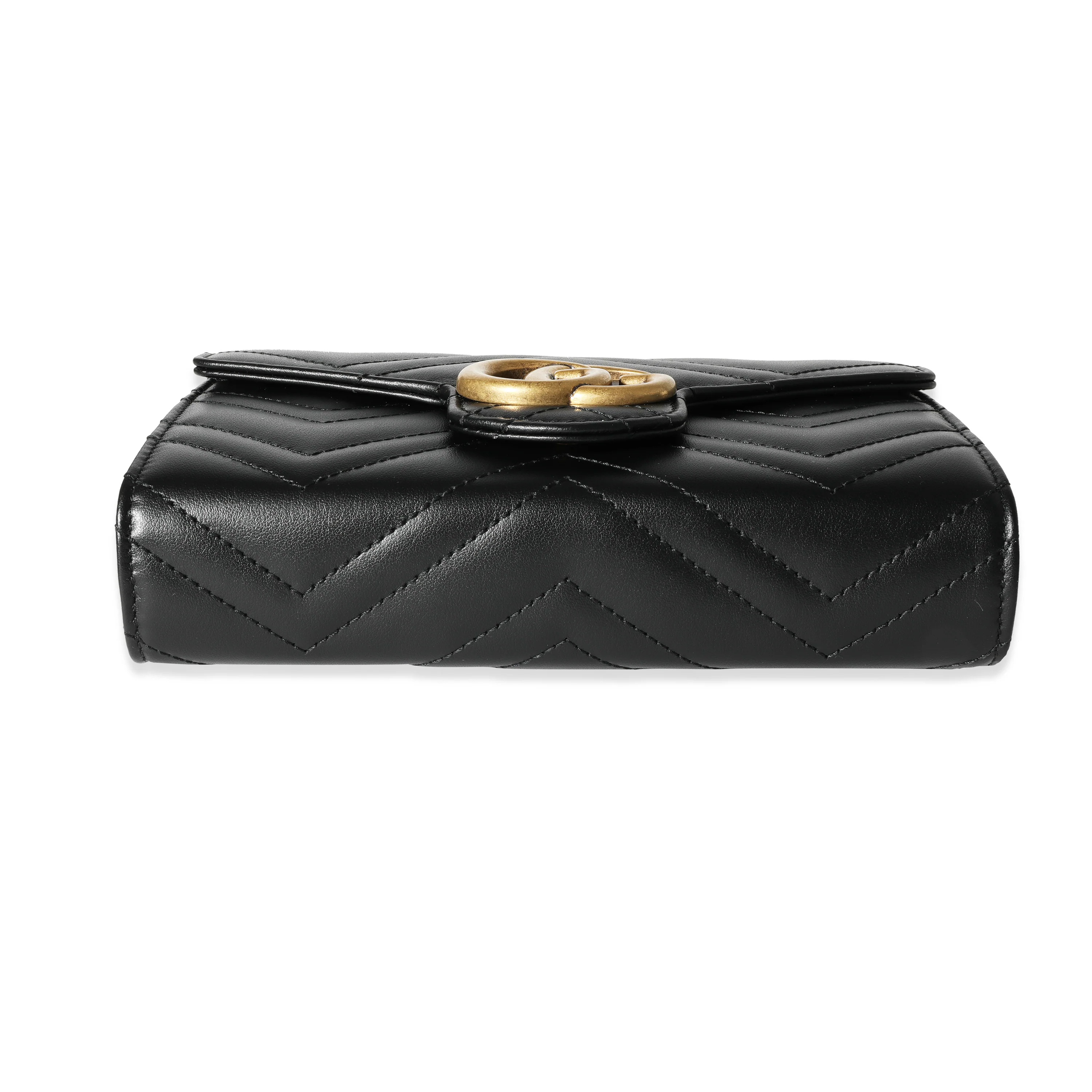 Gucci Black Matelassé GG Marmont Mini Bag - Image 5