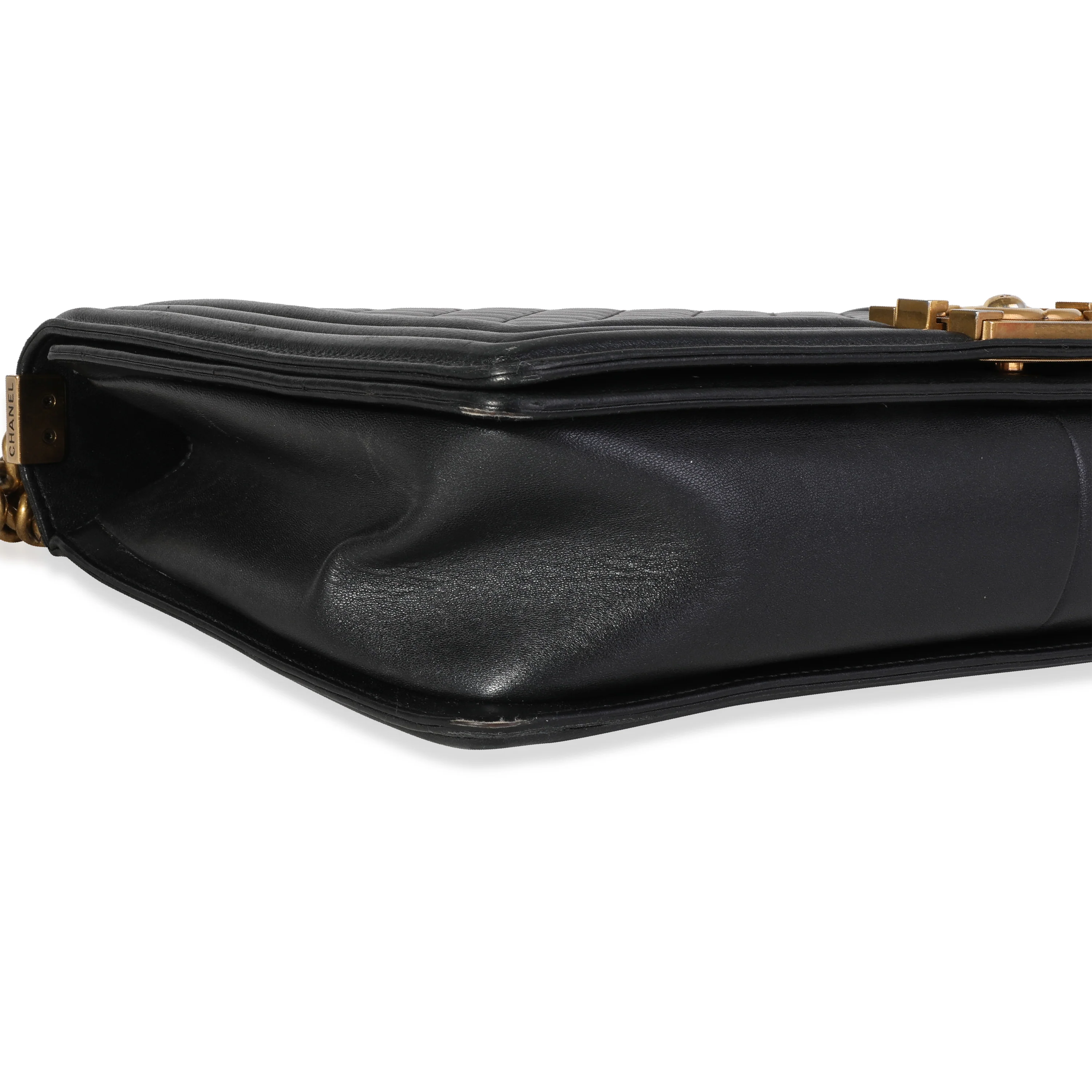 Chanel Black Quilted Lambskin XL Boy Bag - Image 6