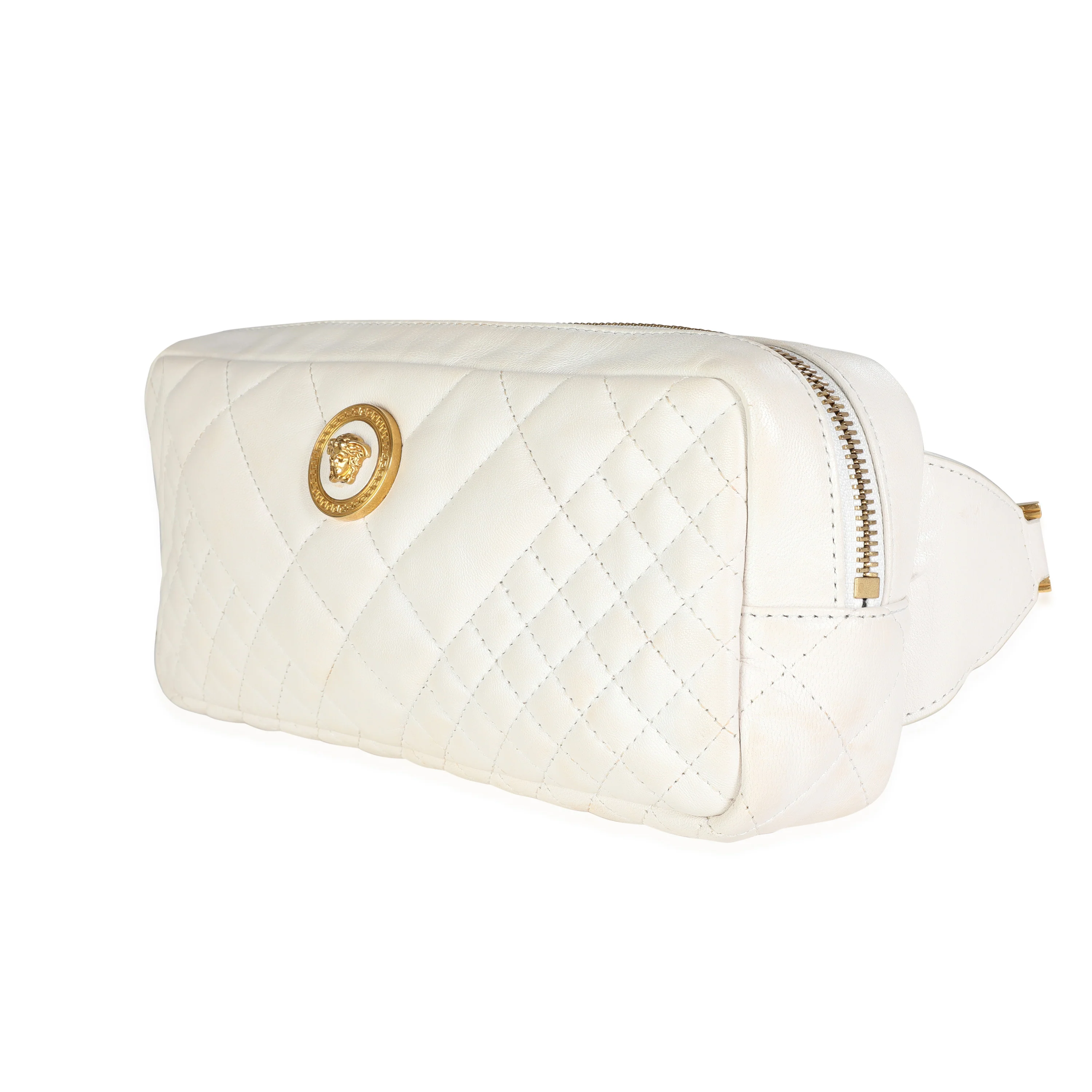White Quilted Nappa Leather Vanitas Belt Bag - Image 2