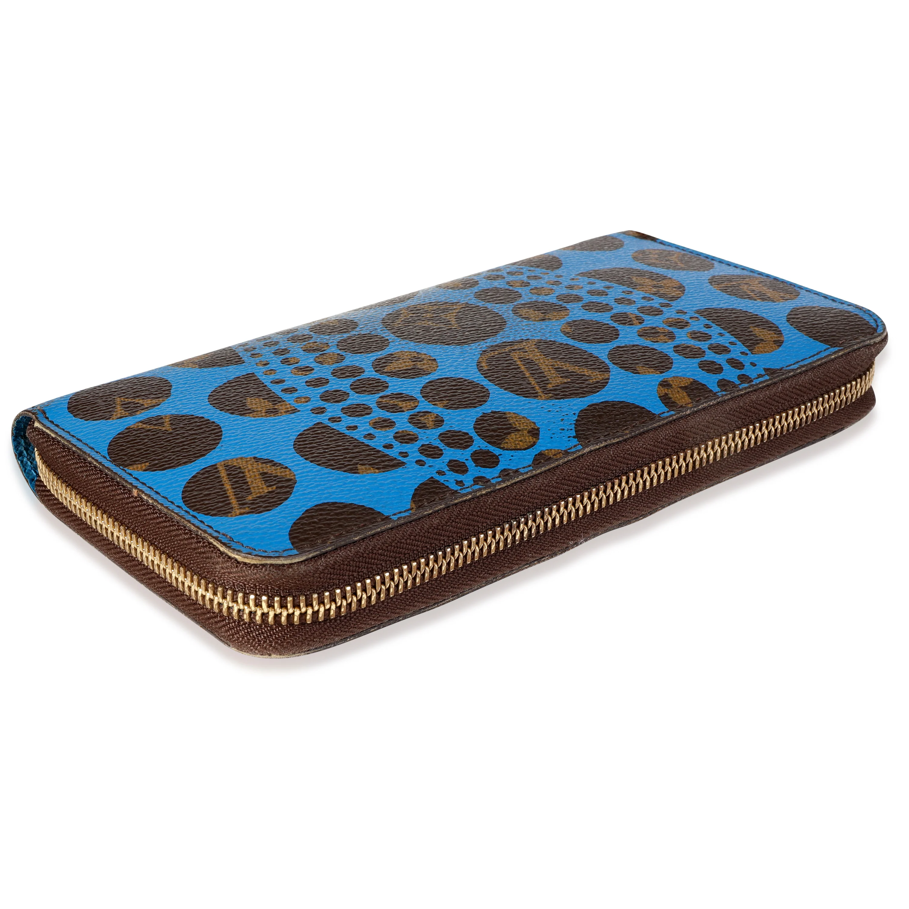 Louis Vuitton x Yayoi Kusama Blue Infinity Dots Monogram Canvas Zippy Wallet - Image 6