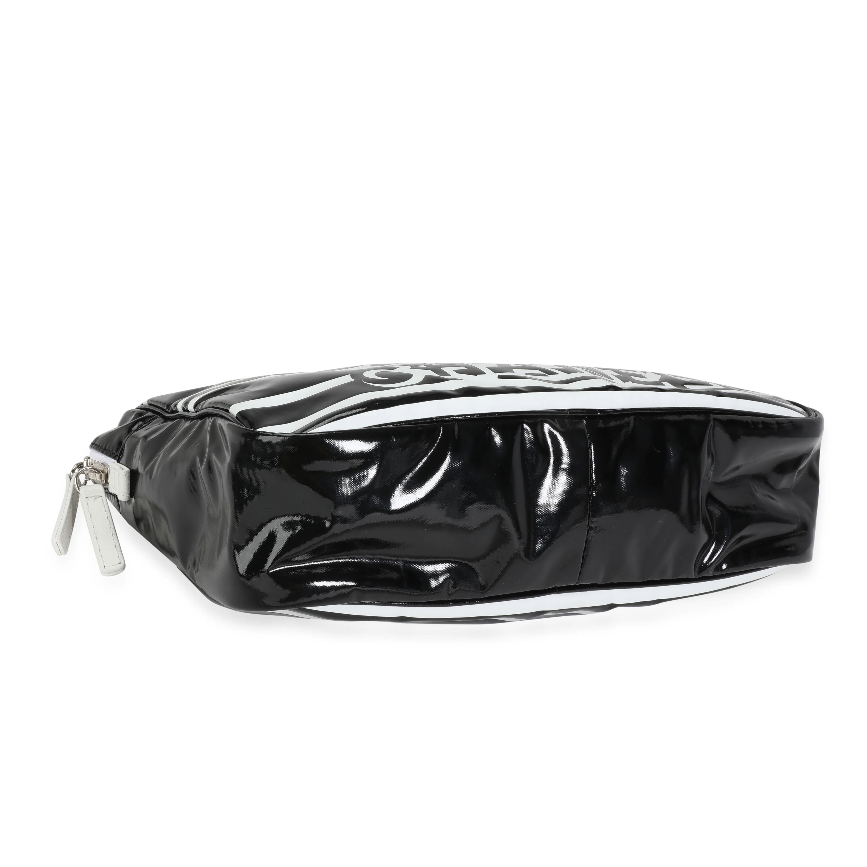 Chanel Black & White Vinyl La Pausa Camera Bag - Image 7