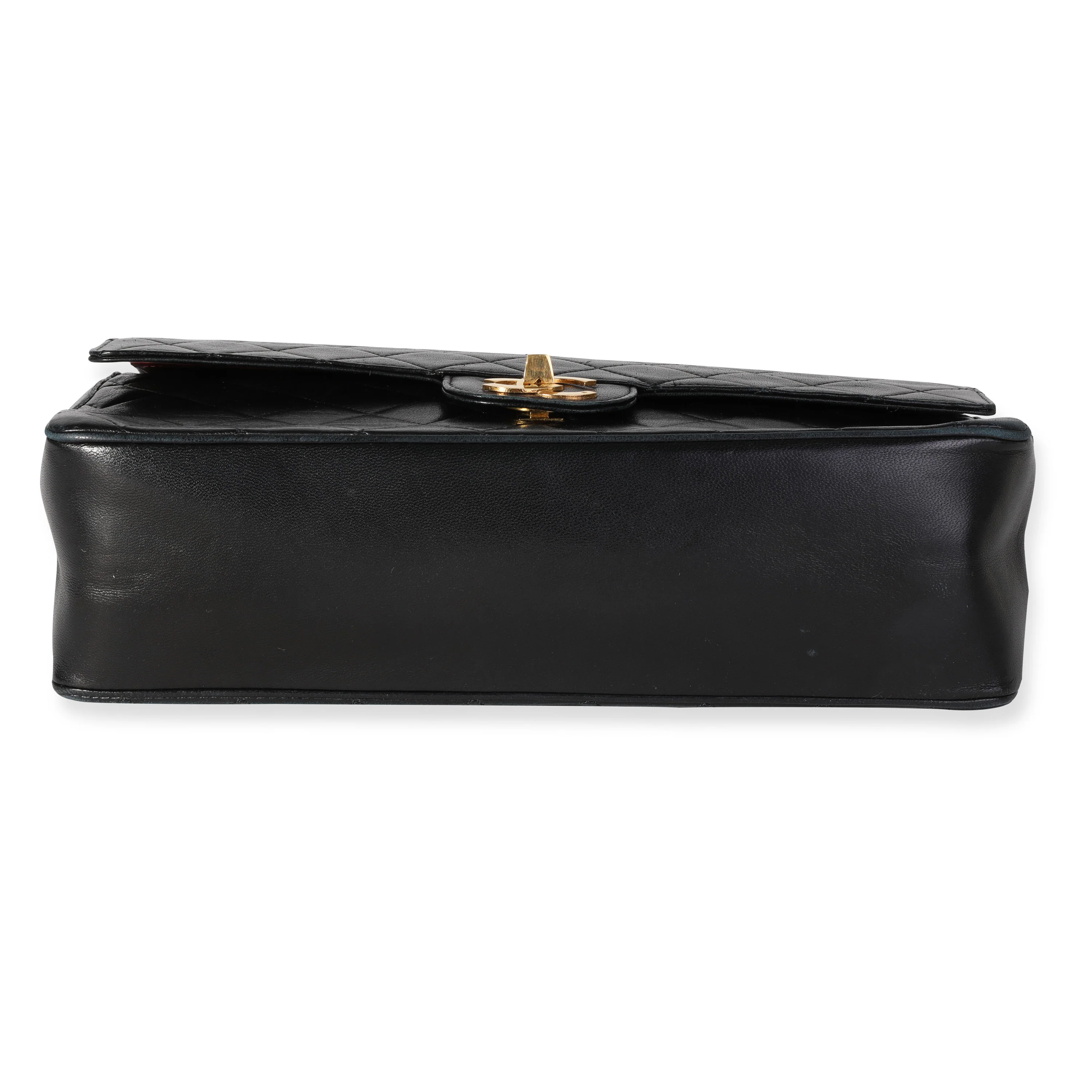 Chanel Vintage Black Quilted Lambskin Medium Double Flap - Image 5