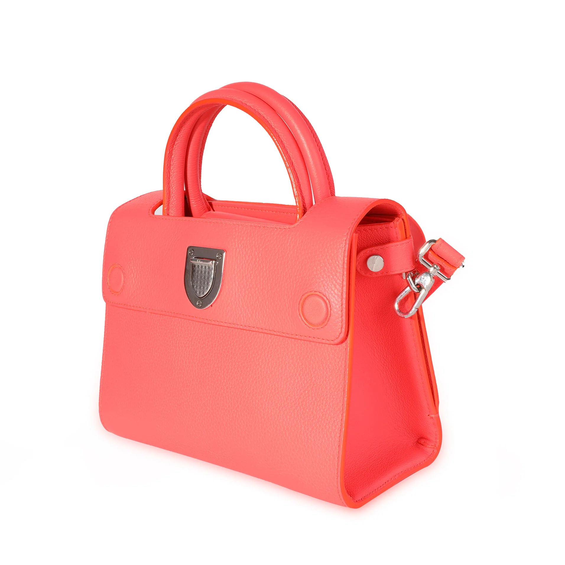 Dior Coral Grained Calfskin Mini Diorever Bag - Image 2