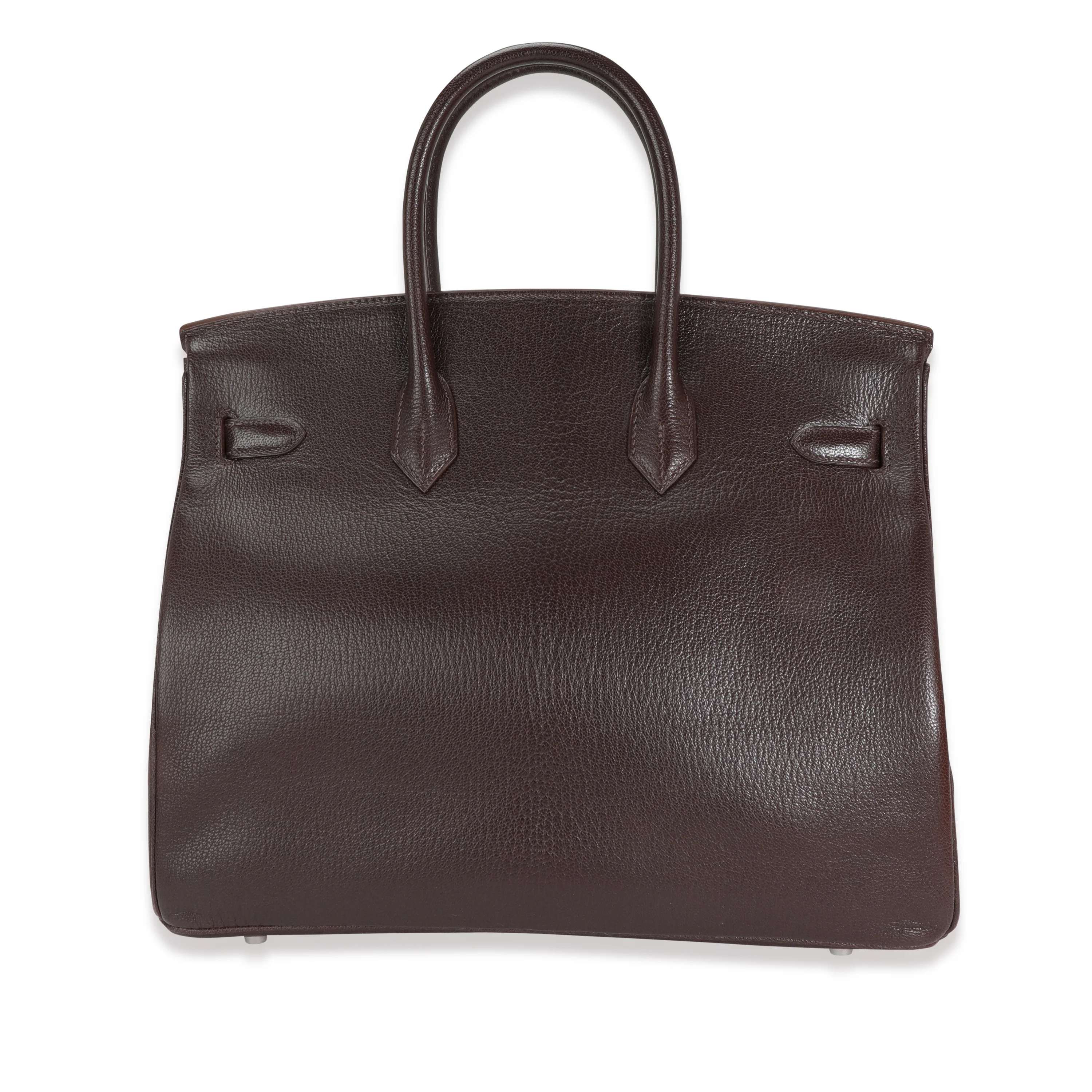 Hermès Chocolat Chévre De Coromandel Birkin 35 PHW - Image 3