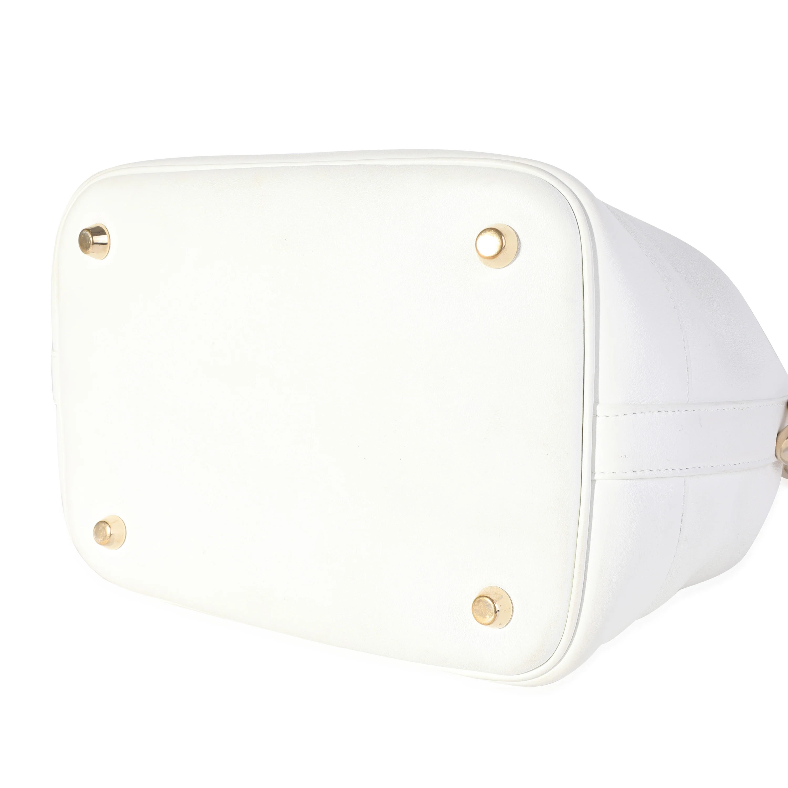 Dior White Calfskin & Multicolor Python Appliqué Paradise Bubble Bucket Bag - Image 6
