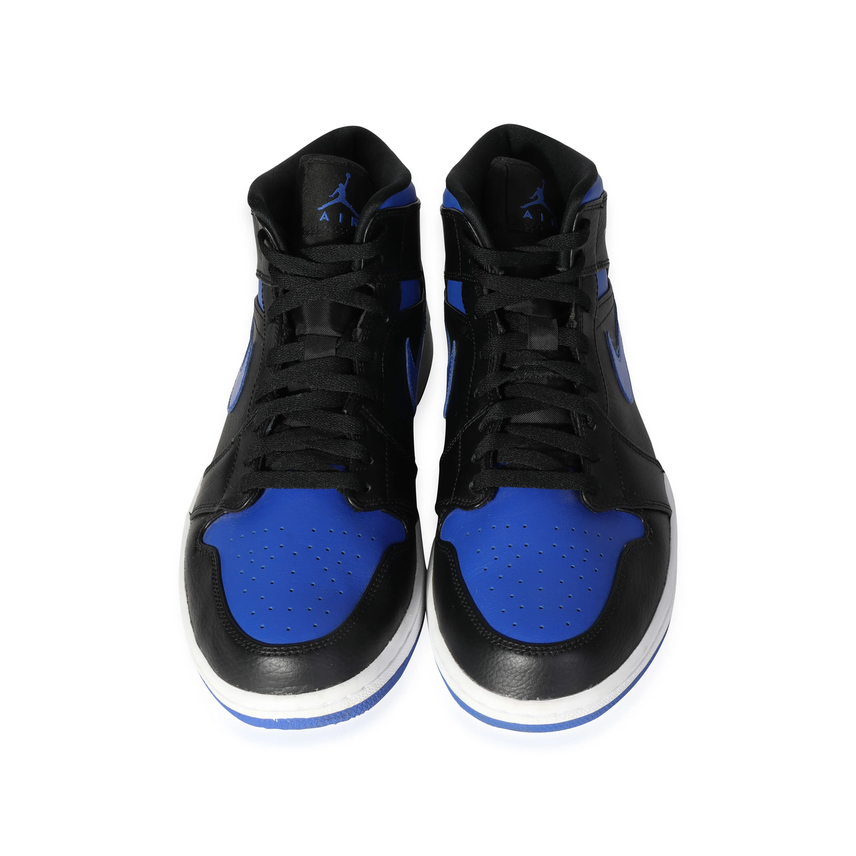 Air Jordan 1 Mid Black Hyper Royal (11.5 US) - Image 3