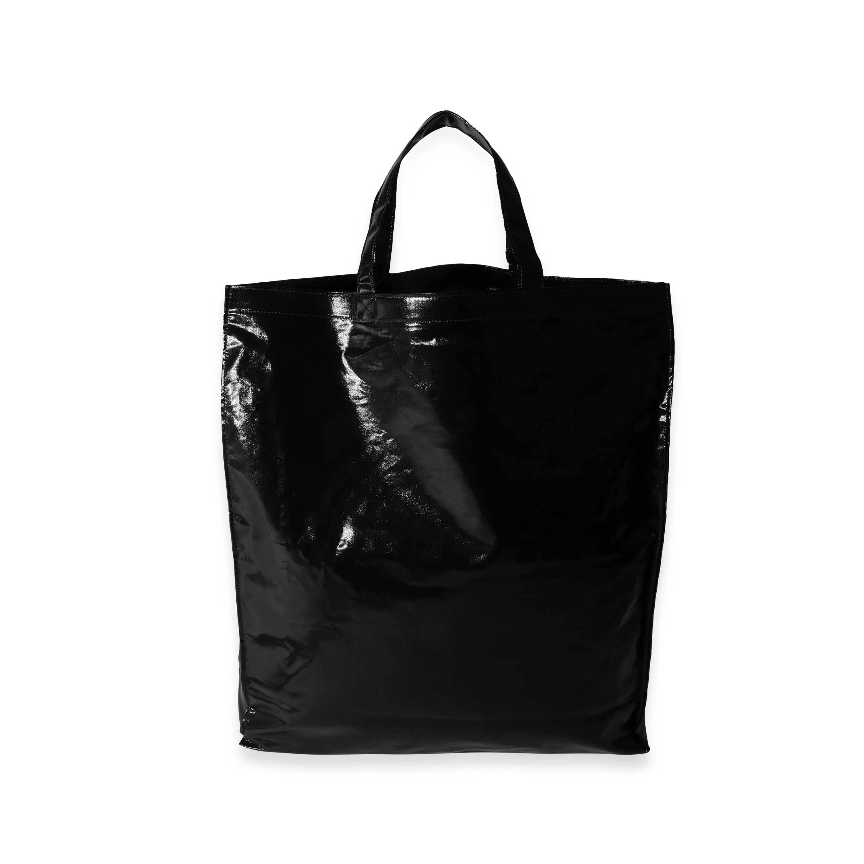 Black & Gold Coated Canvas Montecarlo Tote - Image 3