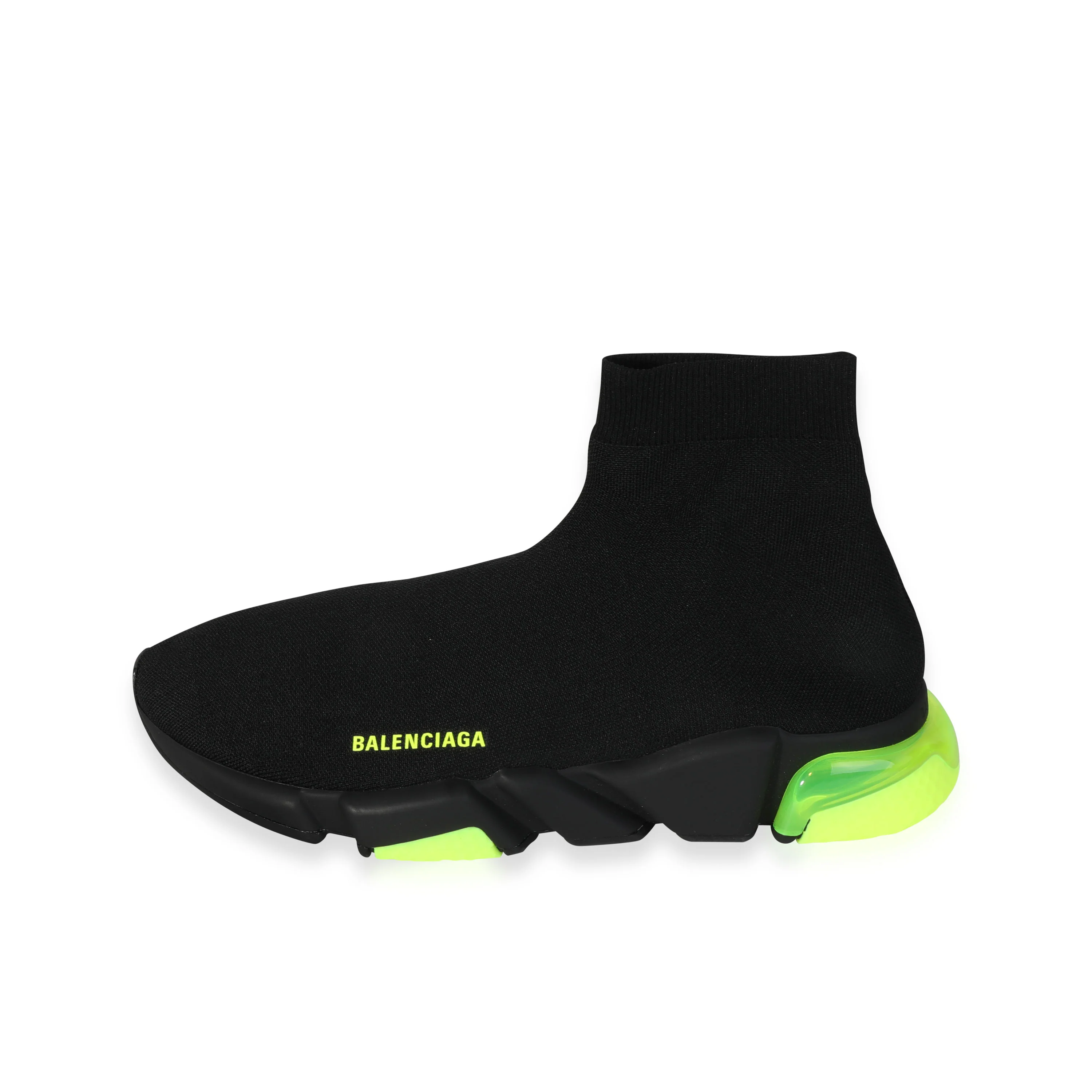 Balenciaga - Balenciaga Speed Trainer Clear Sole - Black Yellow Fluo (45 UK)