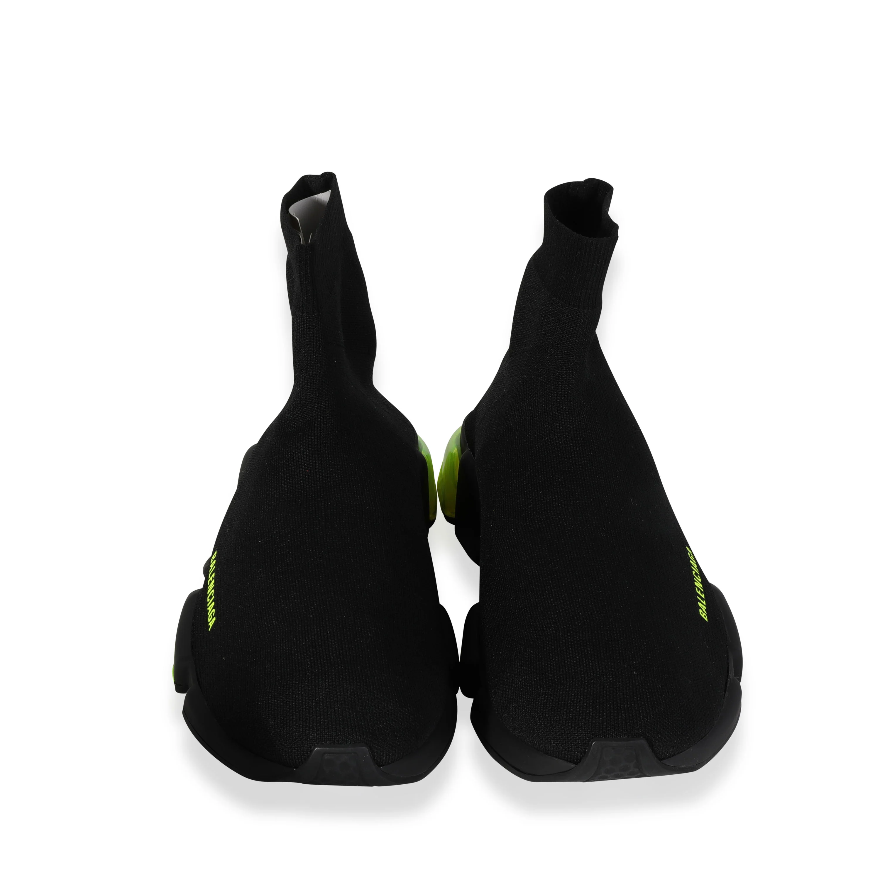 Balenciaga - Balenciaga Speed Trainer Clear Sole - Black Yellow Fluo (45 UK) - Image 3