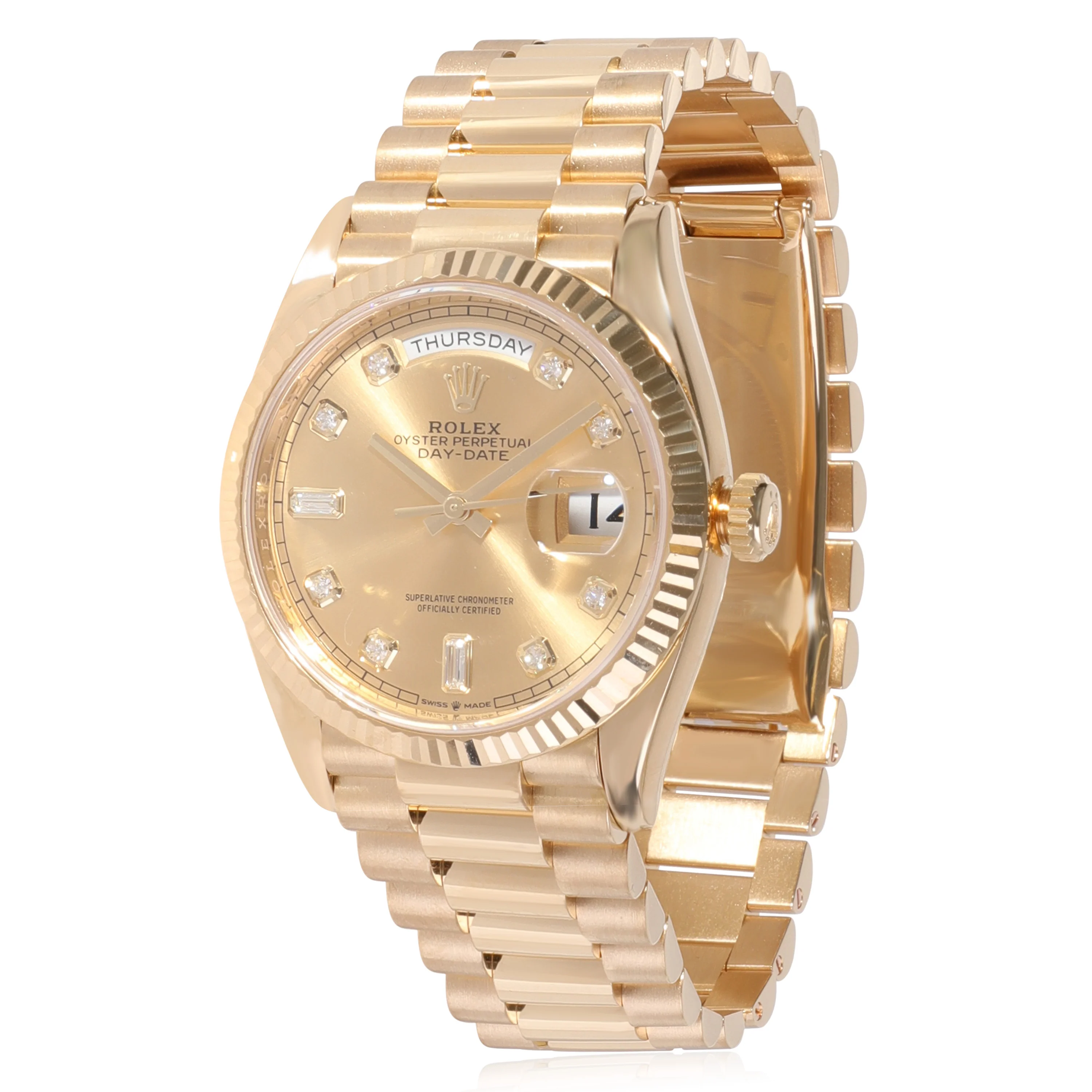 Rolex Day-Date 128238 Mens Watch in 18kt Yellow Gold