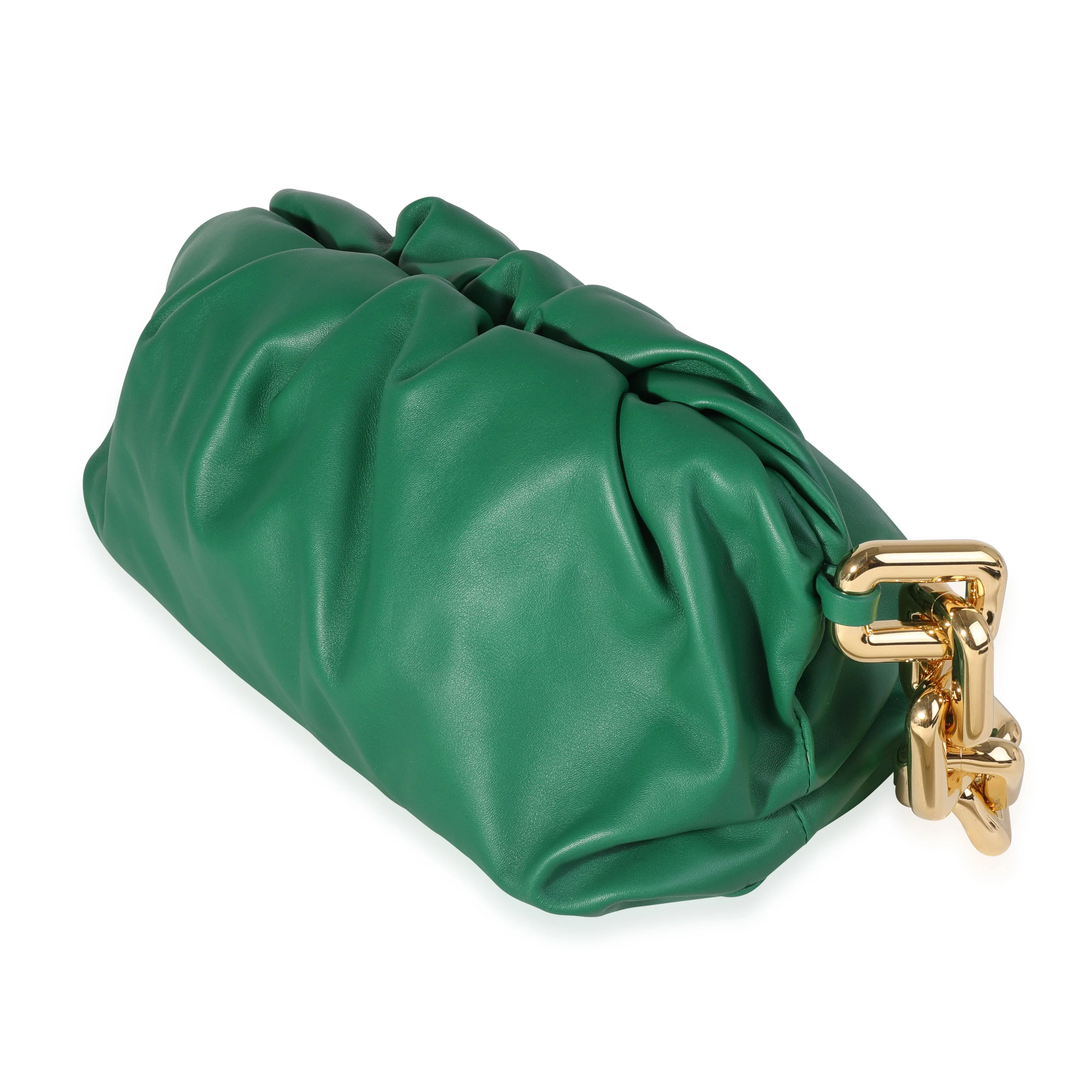 Bottega Veneta Racing Green Lambskin Chain Pouch - Image 2