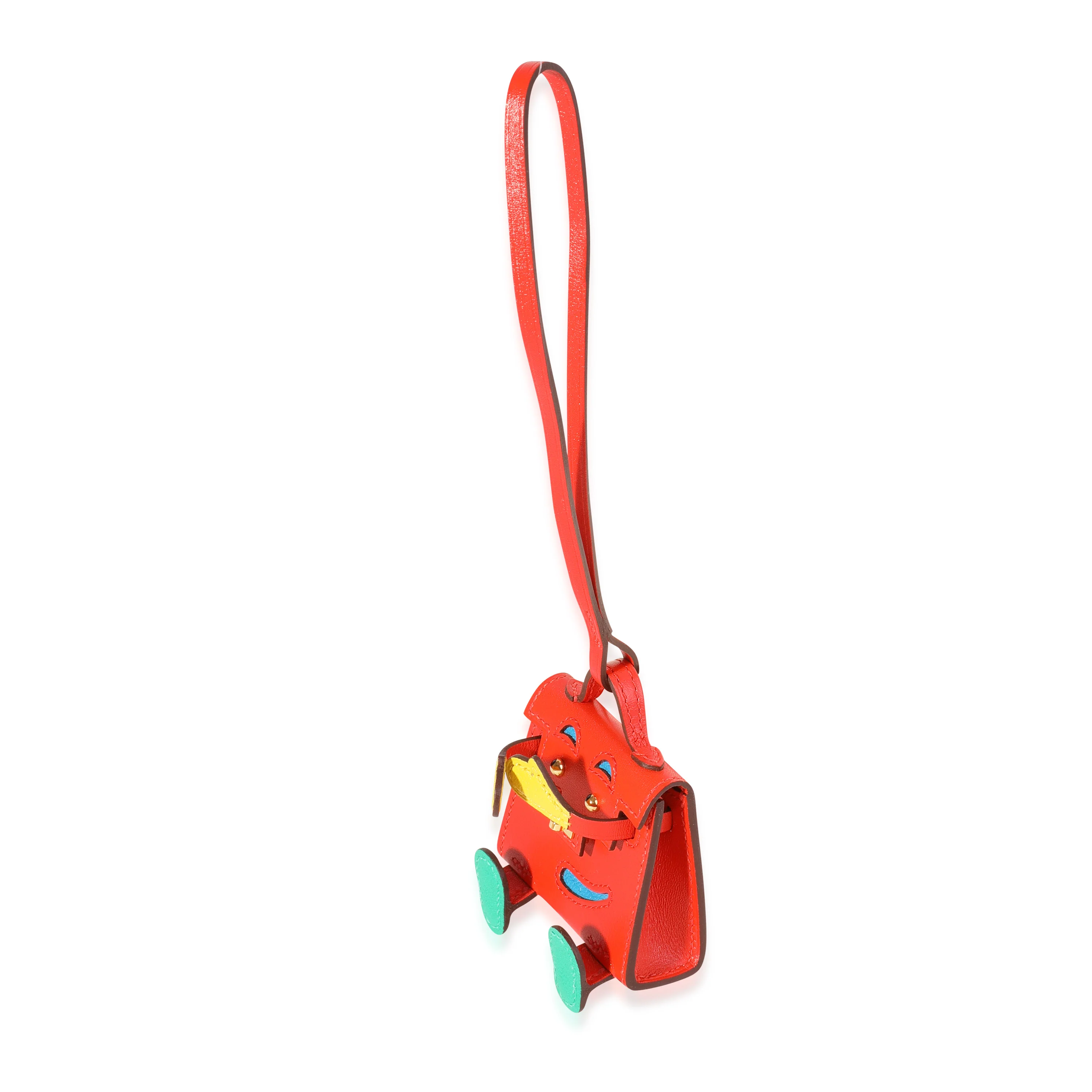 Capucines Tadelakt & Multicolor Chévre Mysore Quelle Idole Bag Charm - Image 2