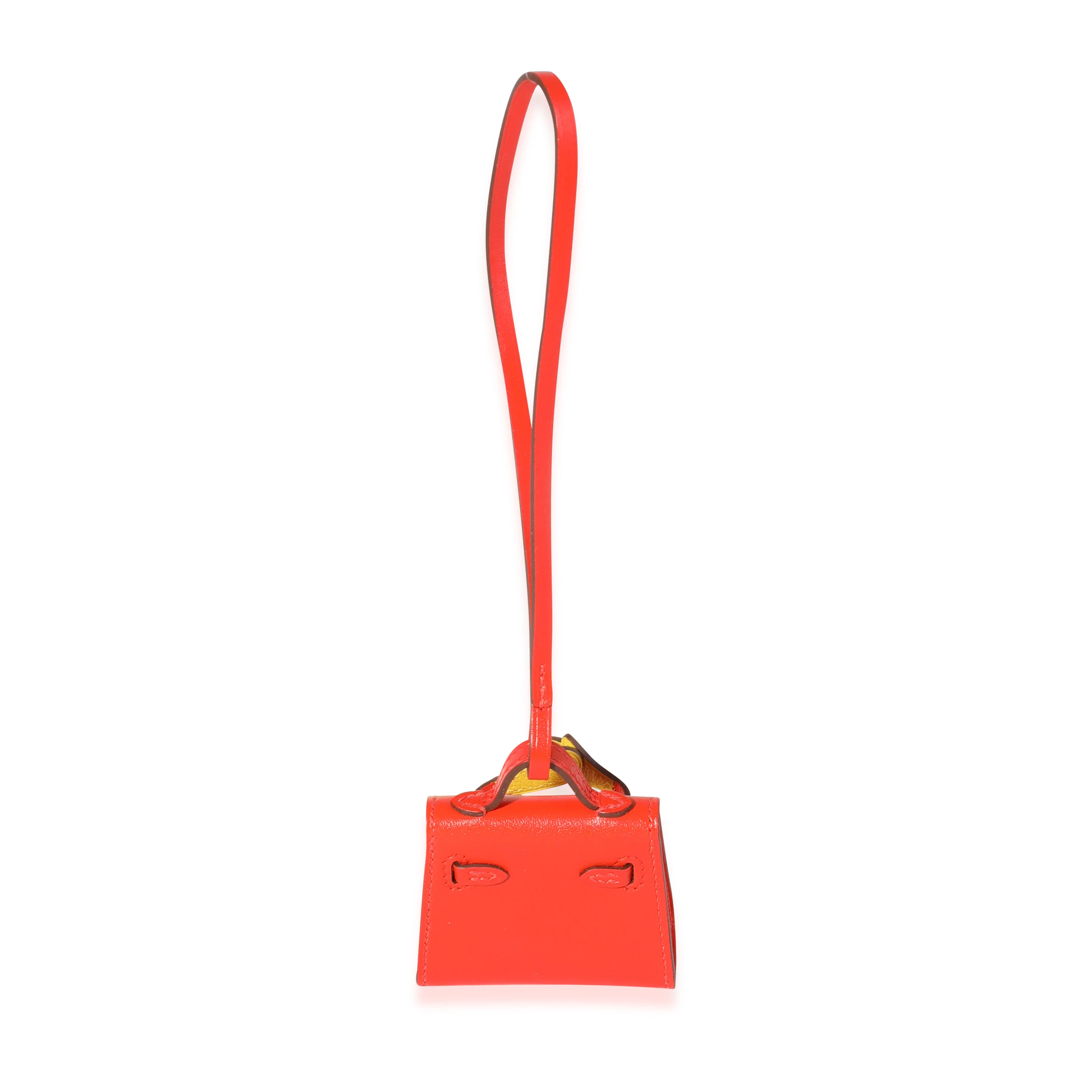 Capucines Tadelakt & Multicolor Chévre Mysore Quelle Idole Bag Charm - Image 3