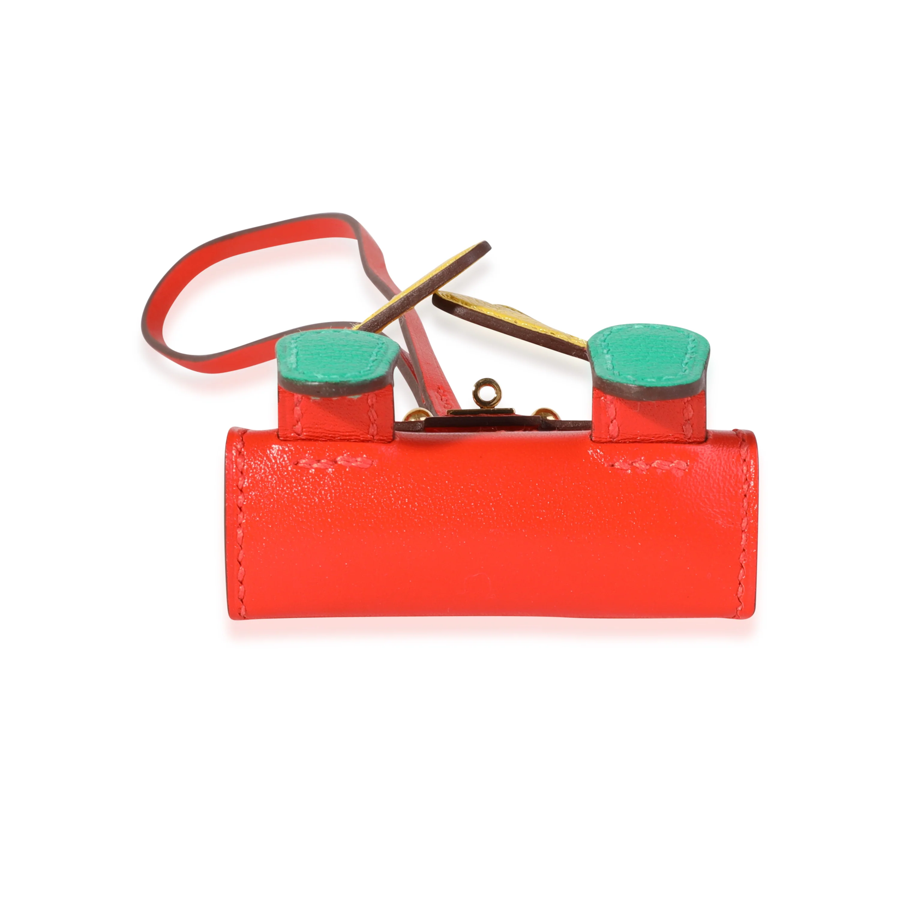 Capucines Tadelakt & Multicolor Chévre Mysore Quelle Idole Bag Charm - Image 4