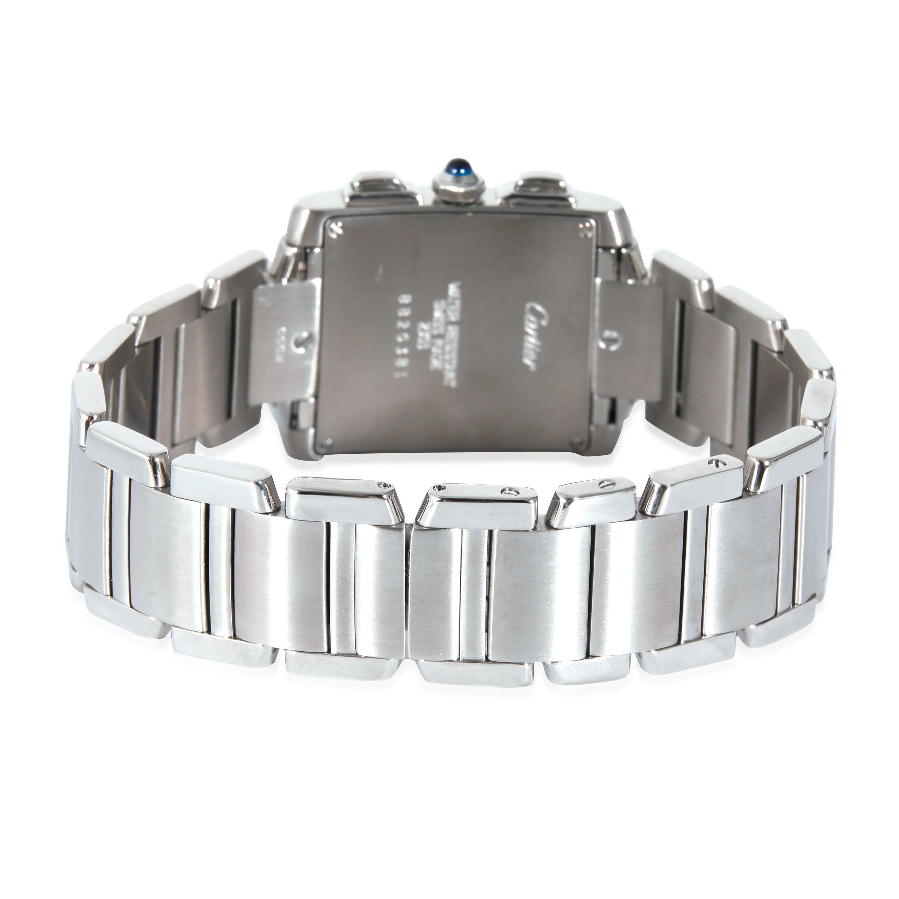 Cartier Tank Francaise Chronoflex W51001Q3 Mens Watch in  Stainless Steel - Image 4