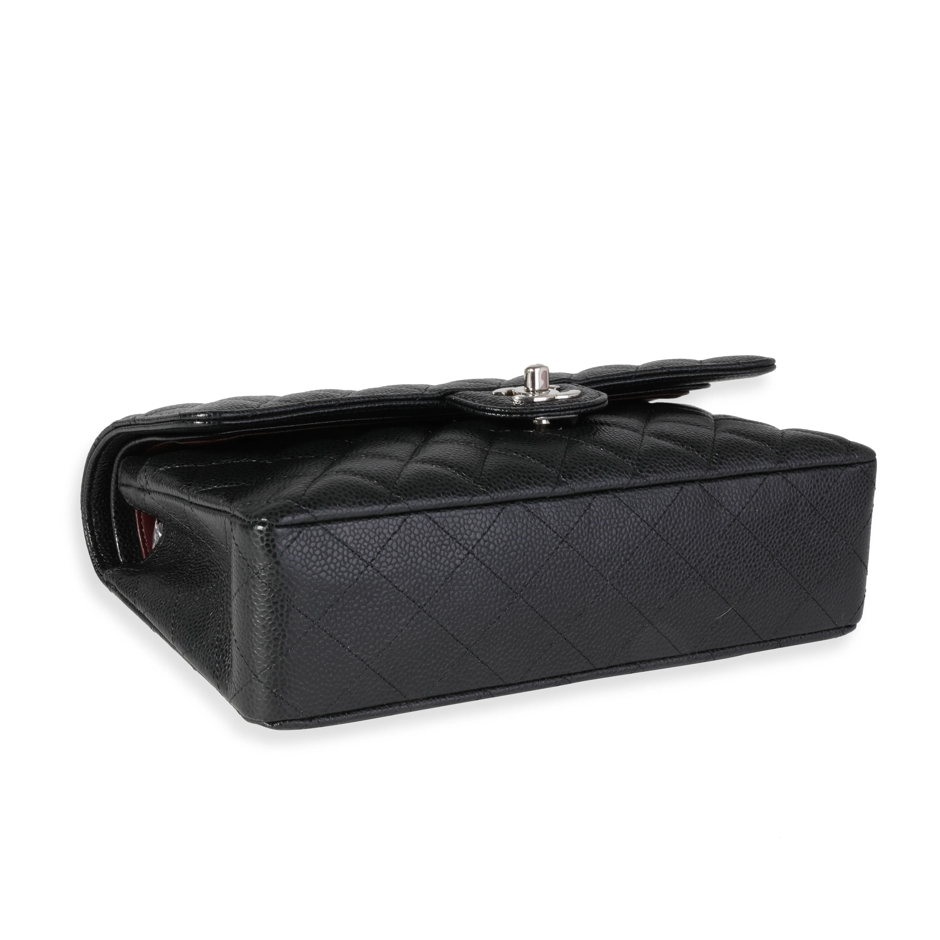 Chanel Black Quilted Caviar Medium Classic Double Flap Bag - Image 6