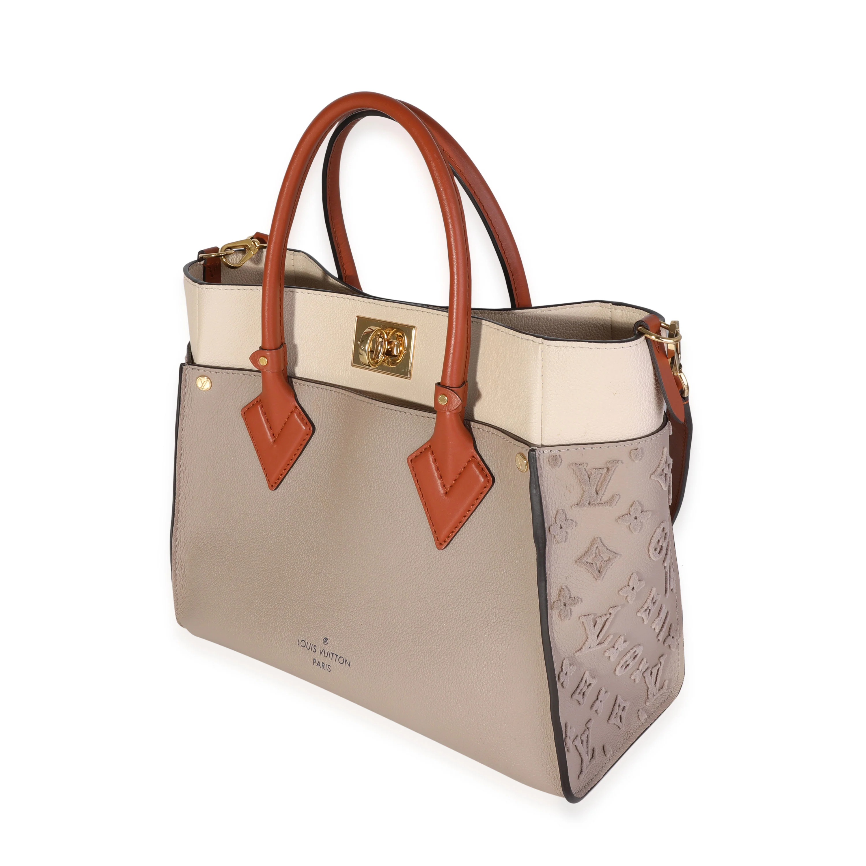 Louis Vuitton Galet Calfskin & Tufted Monogram On My Side MM Tote - Image 2