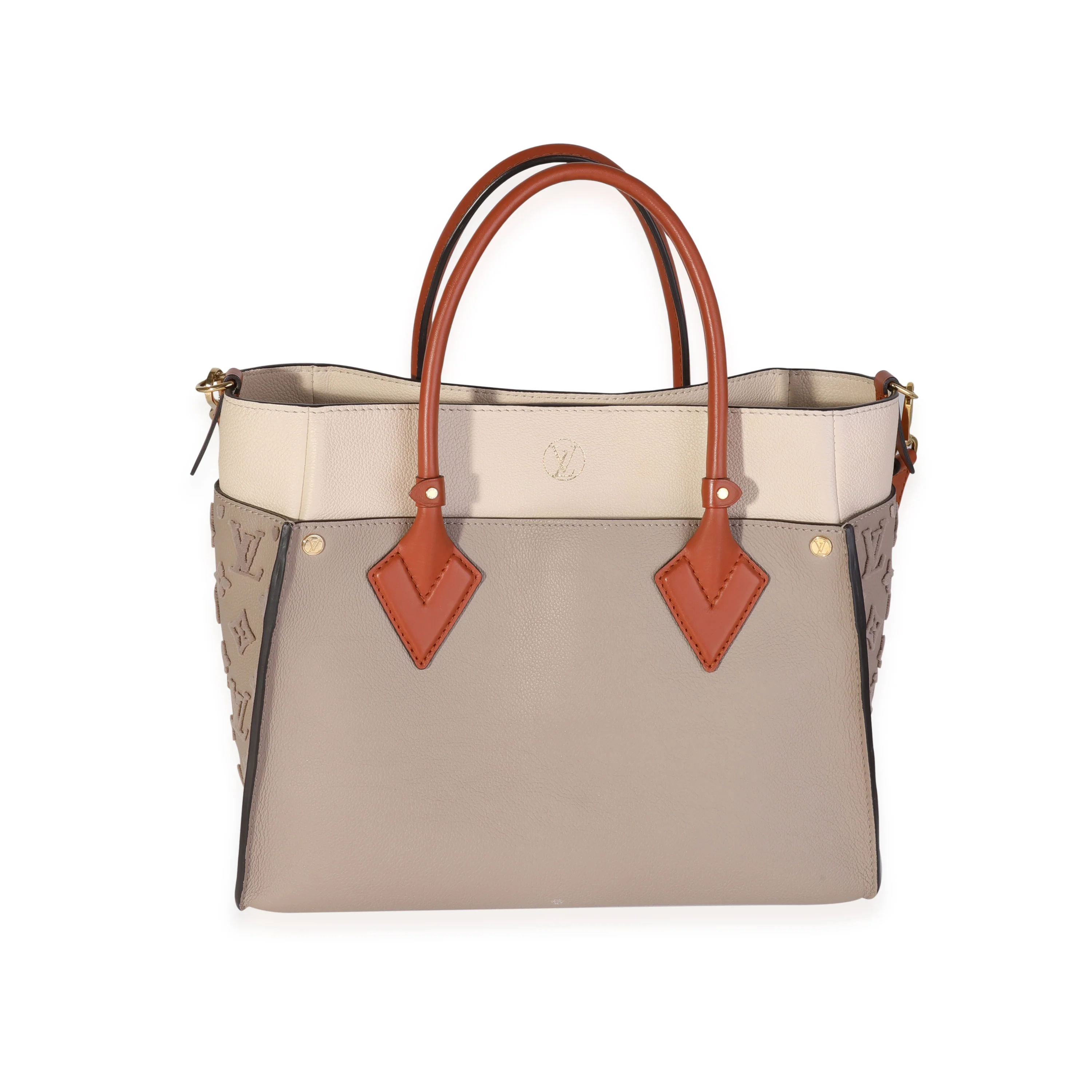 Louis Vuitton Galet Calfskin & Tufted Monogram On My Side MM Tote - Image 3
