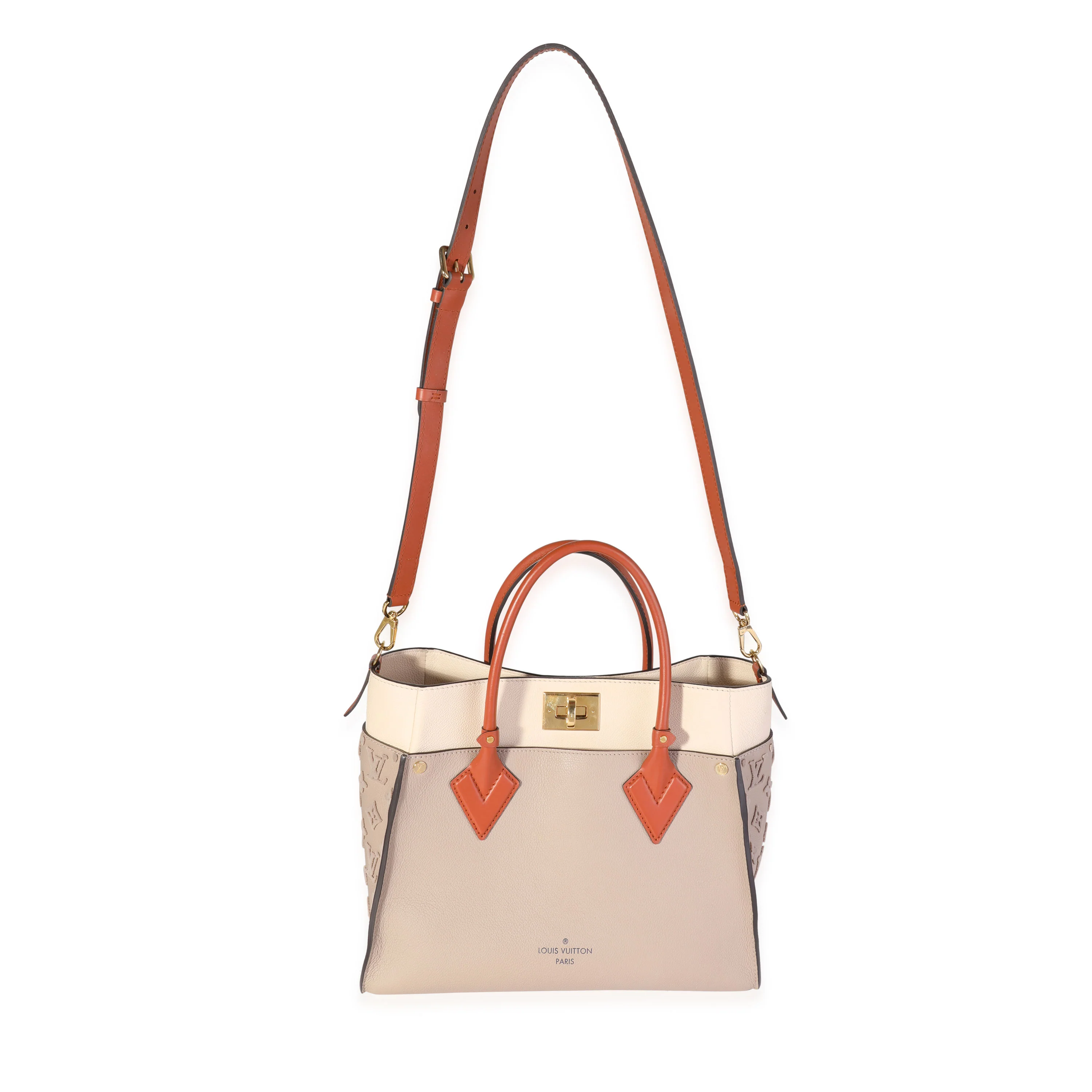 Louis Vuitton Galet Calfskin & Tufted Monogram On My Side MM Tote - Image 4