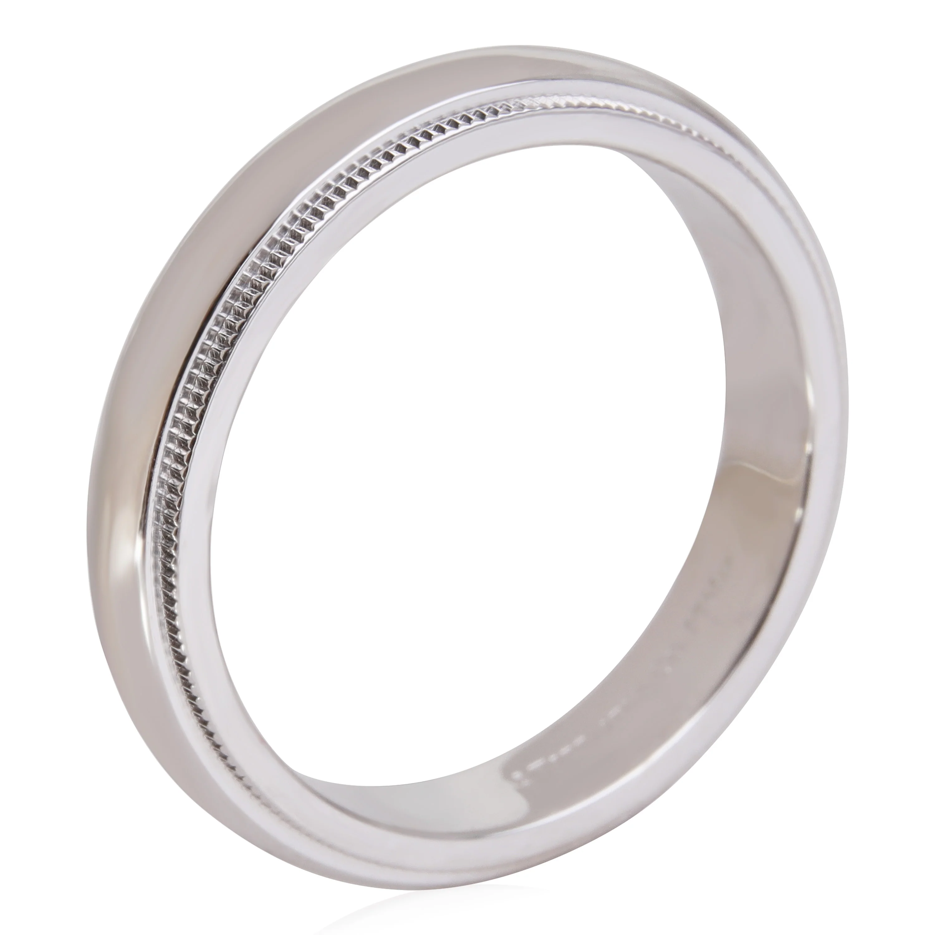 Tiffany & Co. Together Classic Milgrain Wedding Band in Platinum - Image 3