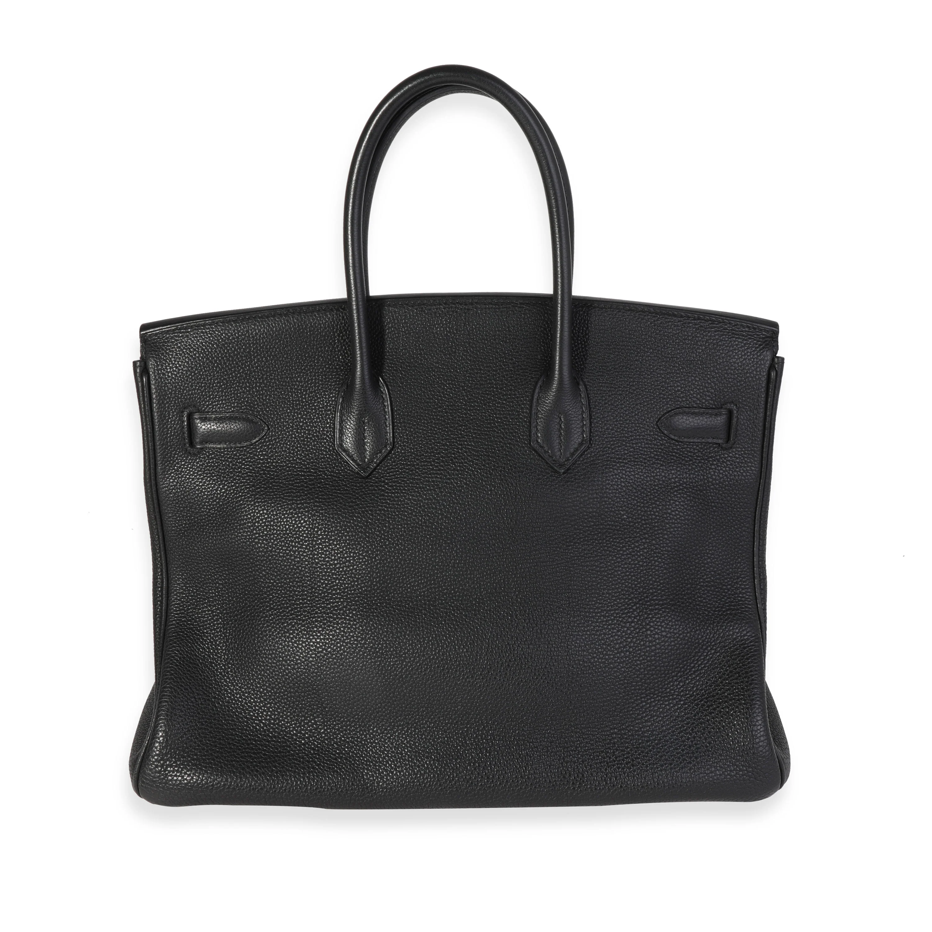 Hermès Black Togo Birkin 35 PHW - Image 3