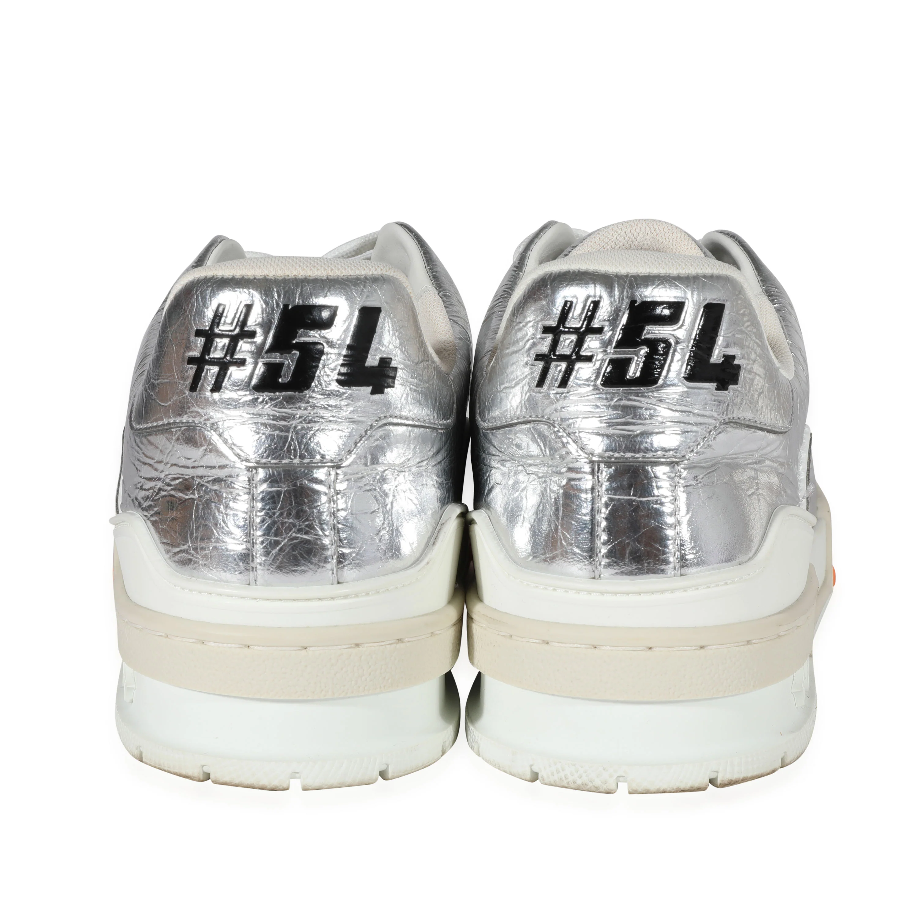 Louis Vuitton - Louis Vuitton Trainer Silver (8 UK) - Image 4