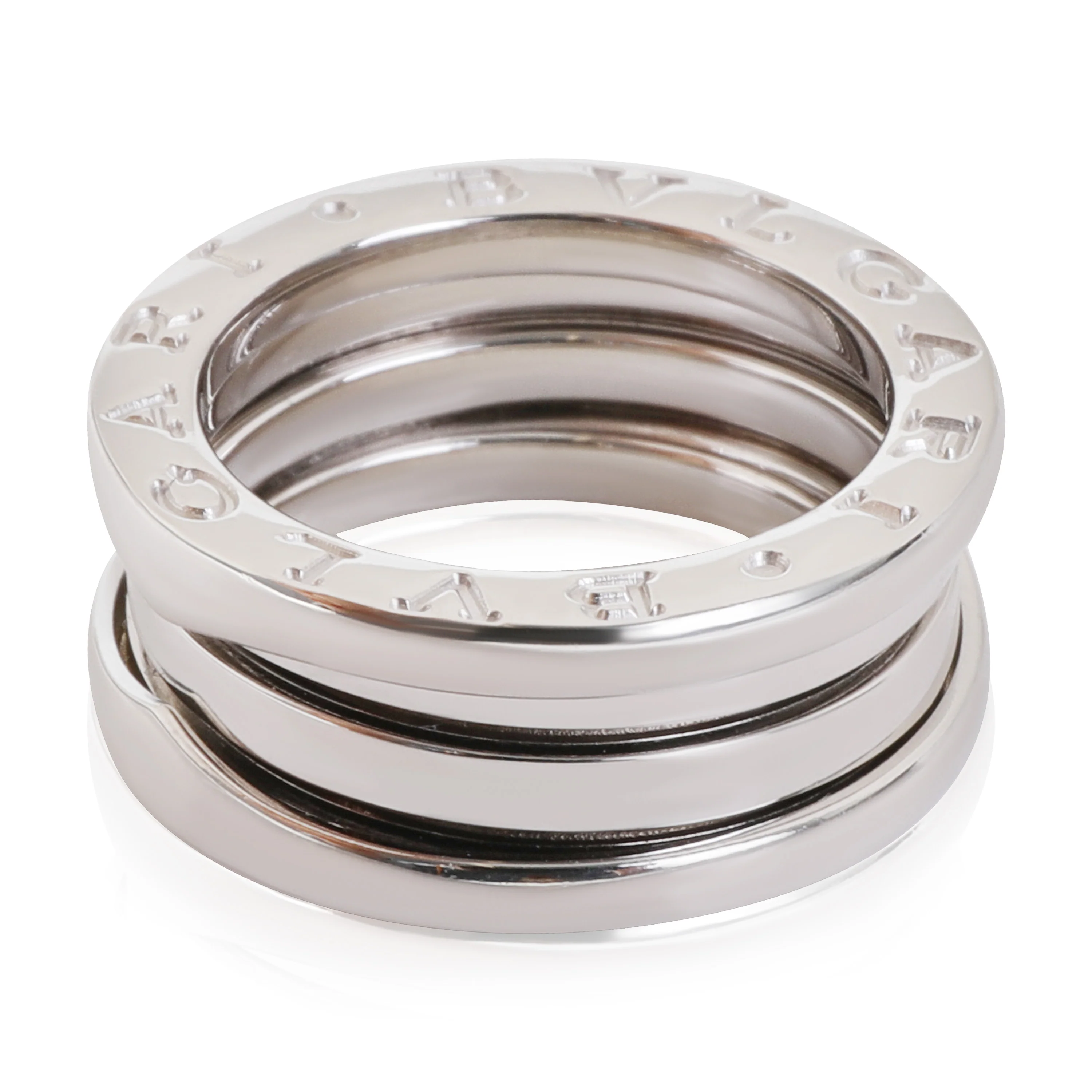 BVLGARI B.zero1 3-Band Ring in 18k White Gold - Image 2
