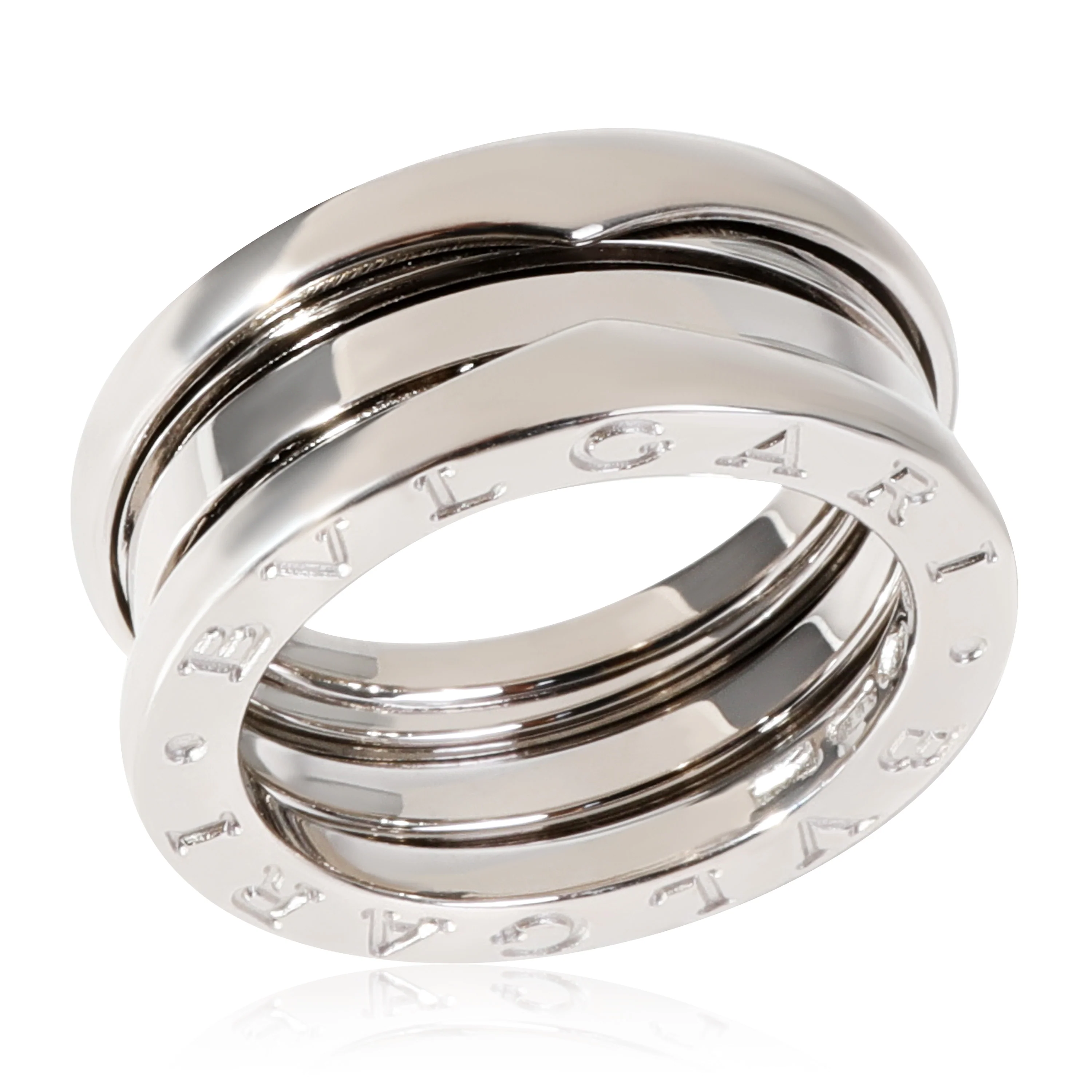 BVLGARI B.zero1 3-Band Ring in 18k White Gold - Image 4