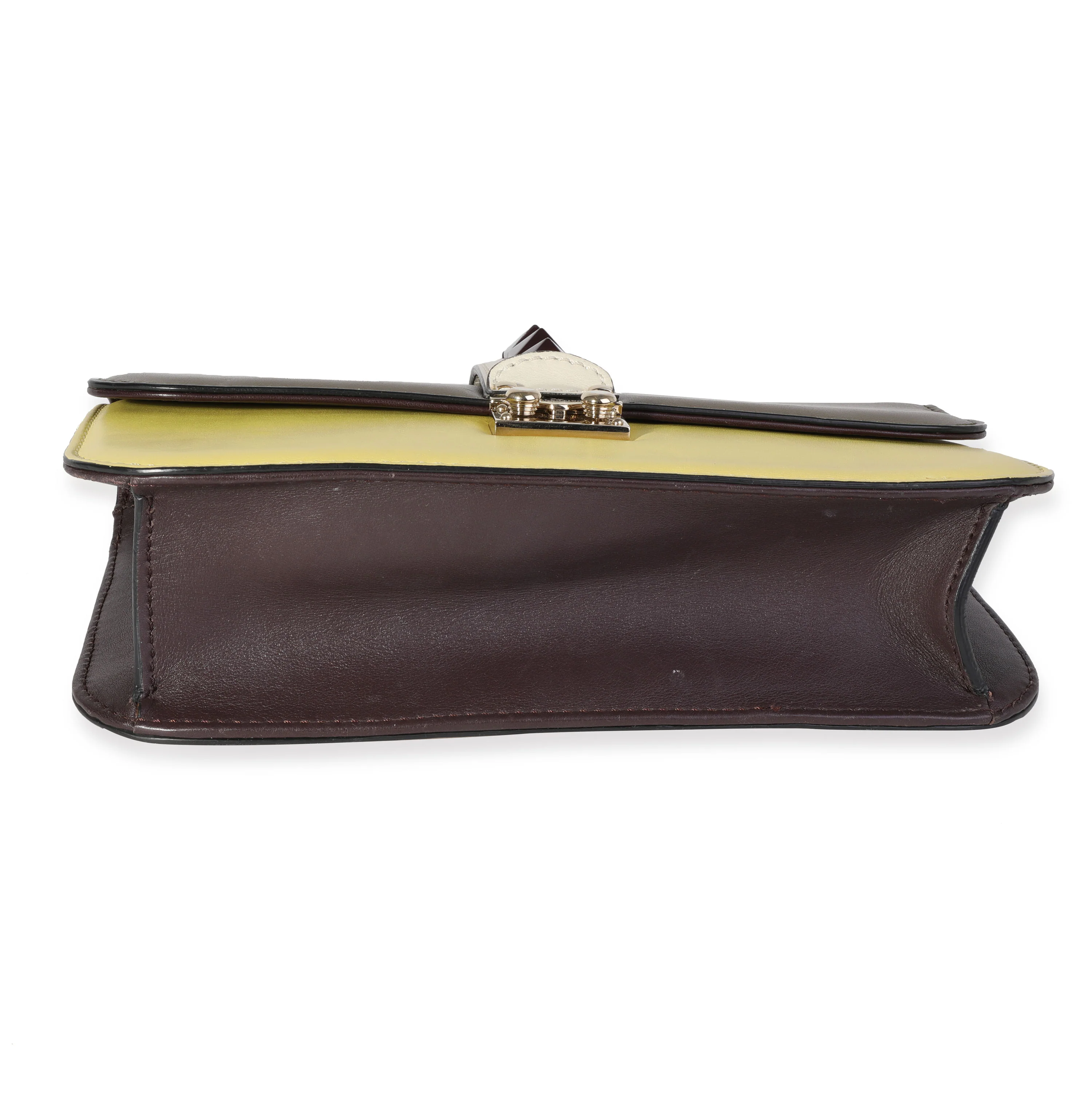 Valentino Leather Rockstud Glam Lock Medium Flap Bag - Image 5
