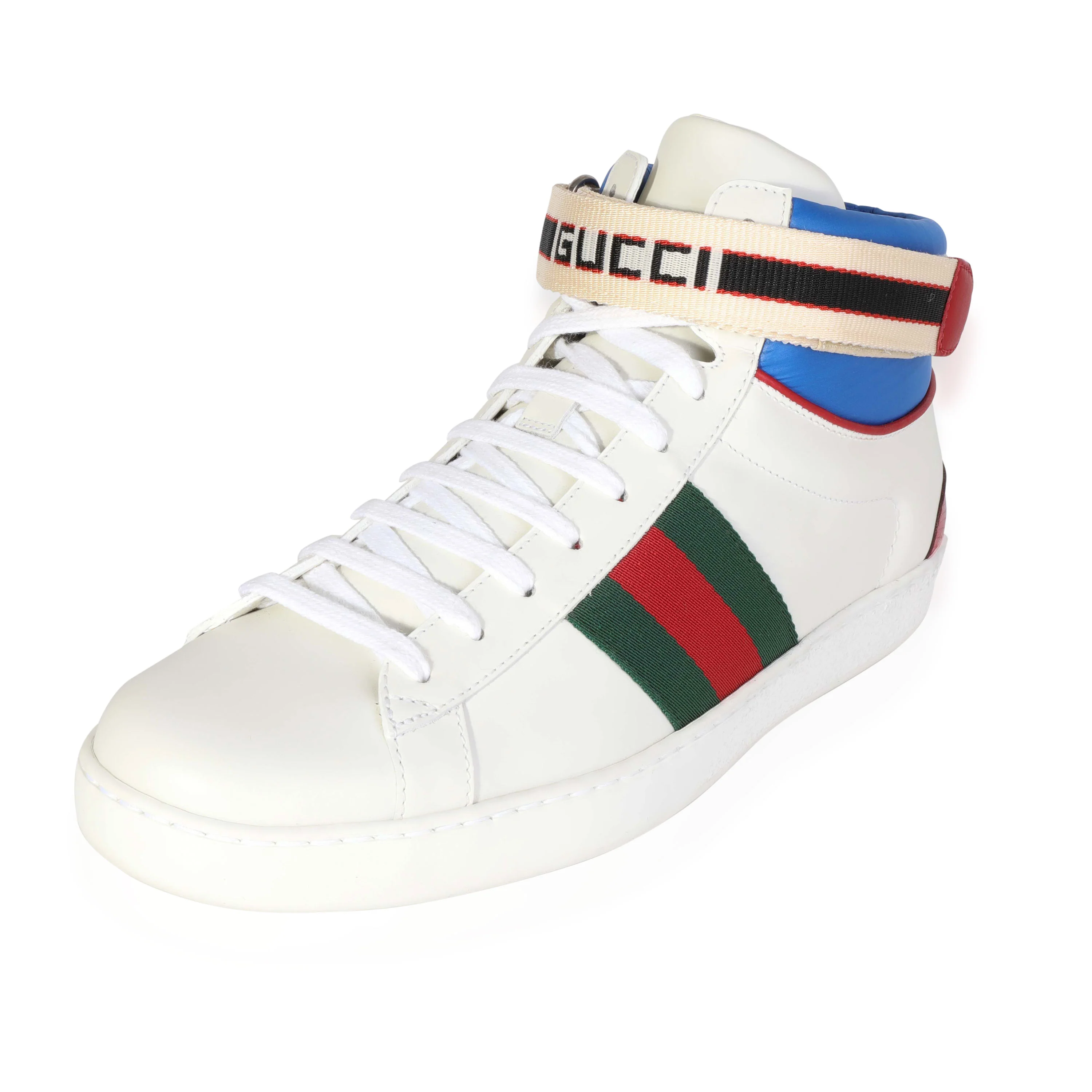 Gucci Stripe Ace High Top (8.5 UK) - Image 2