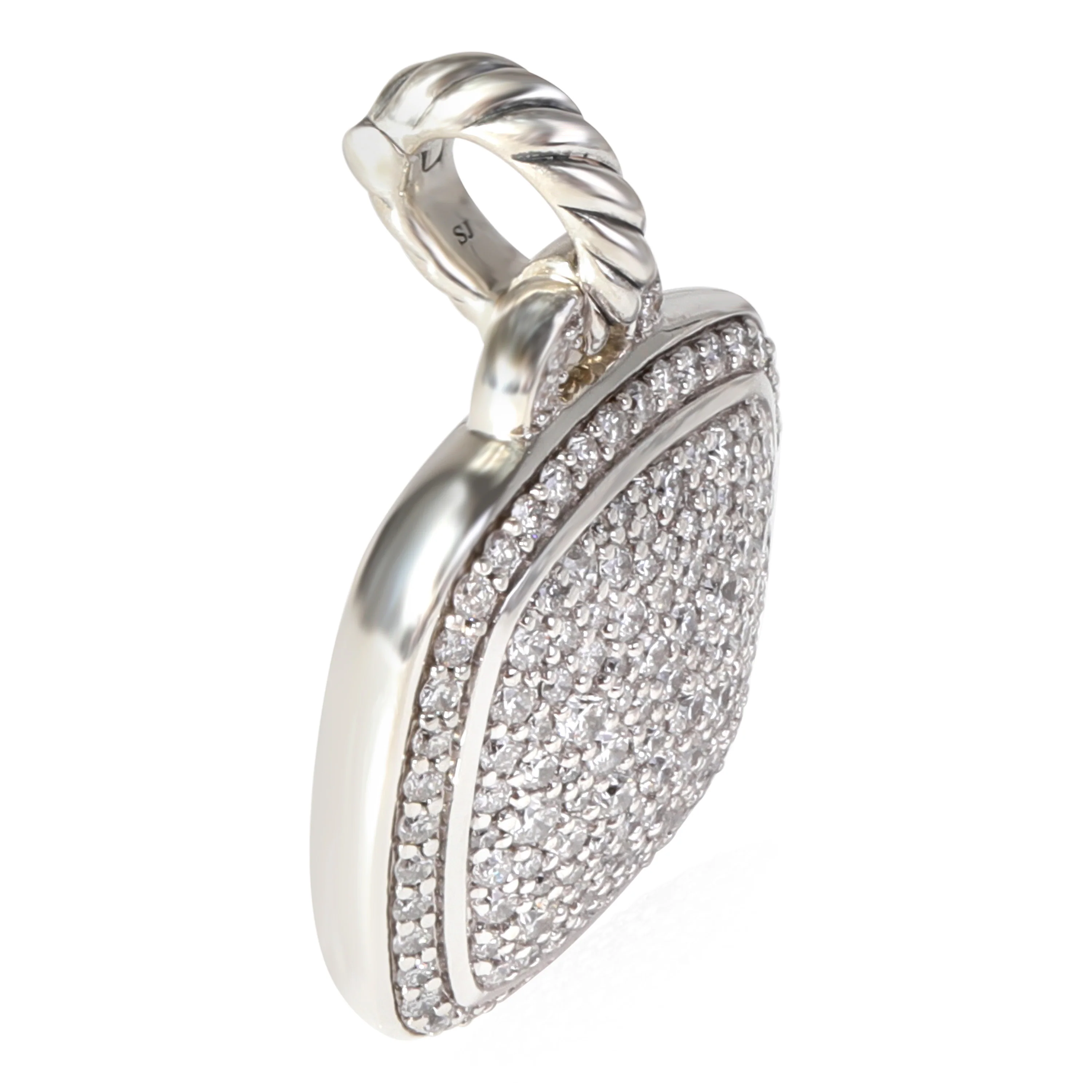 David Yurman Albion Diamond Pendant in Sterling Silver 1.55 CTW - Image 2