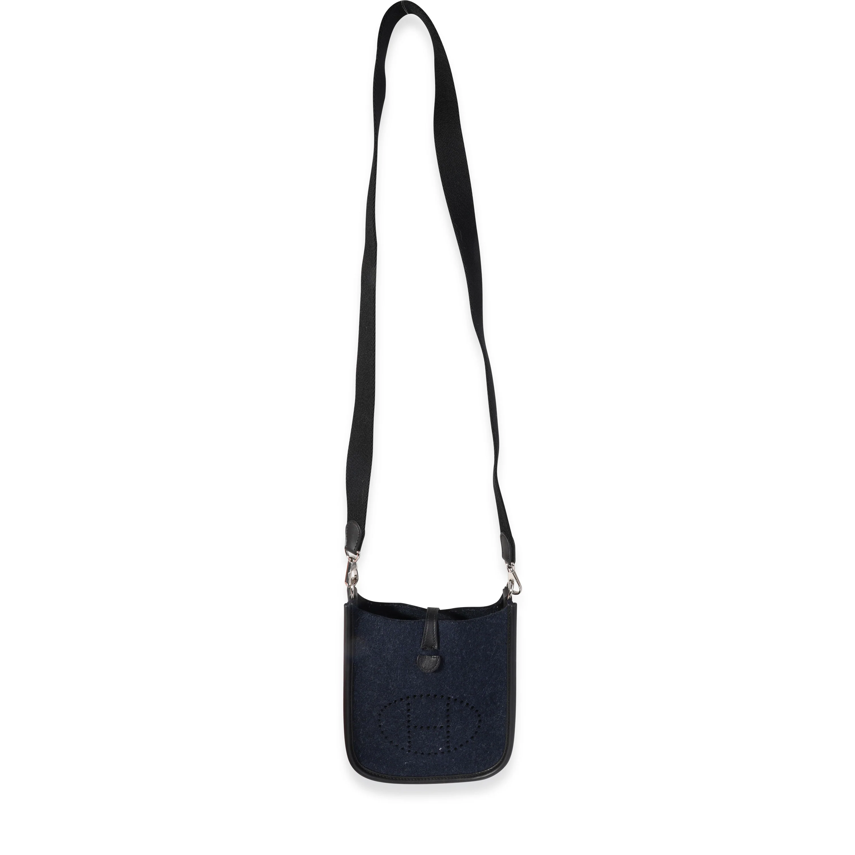 Hermès Bleu Nuit Feutre & Black Swift Evelyne TPM PHW - Image 3