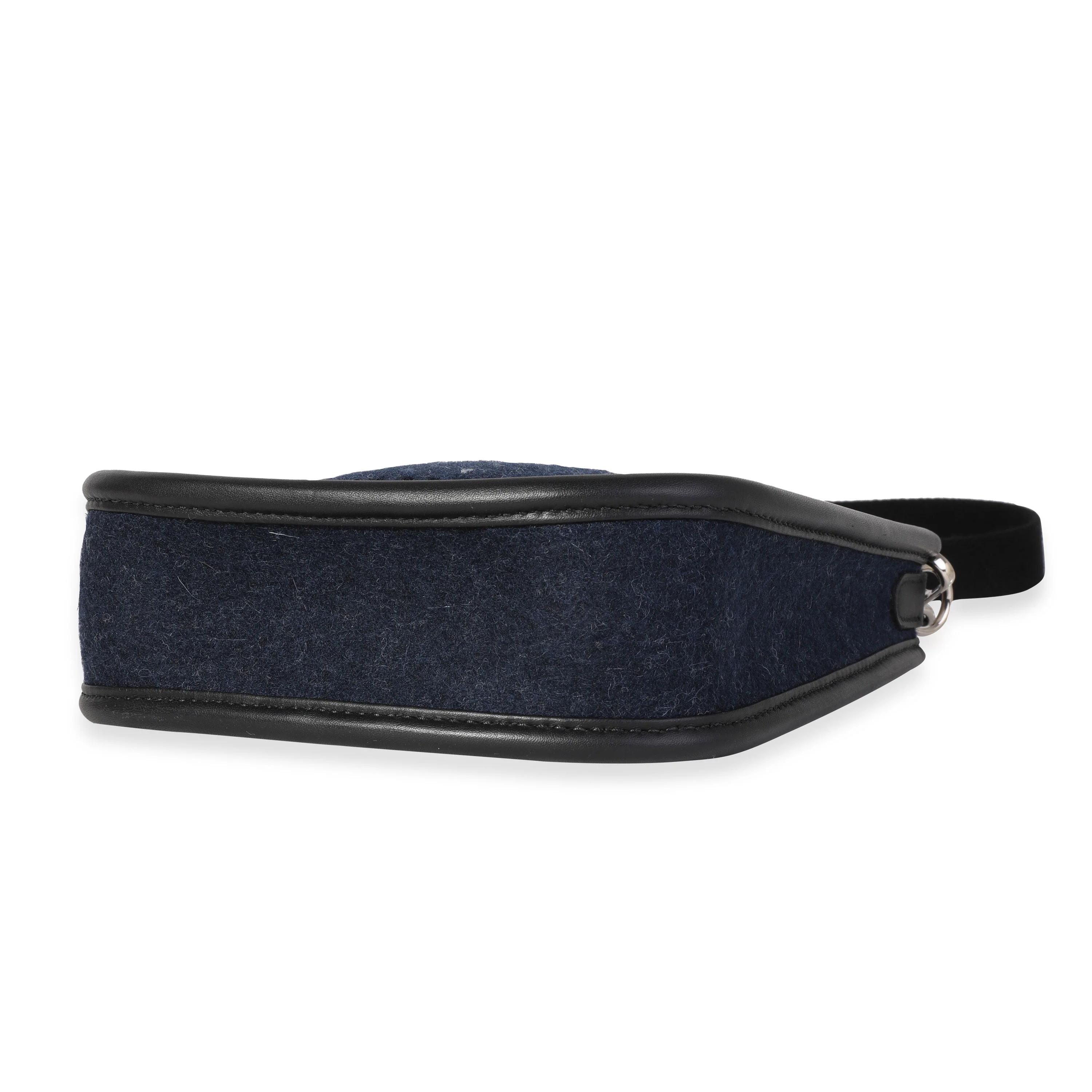 Hermès Bleu Nuit Feutre & Black Swift Evelyne TPM PHW - Image 5