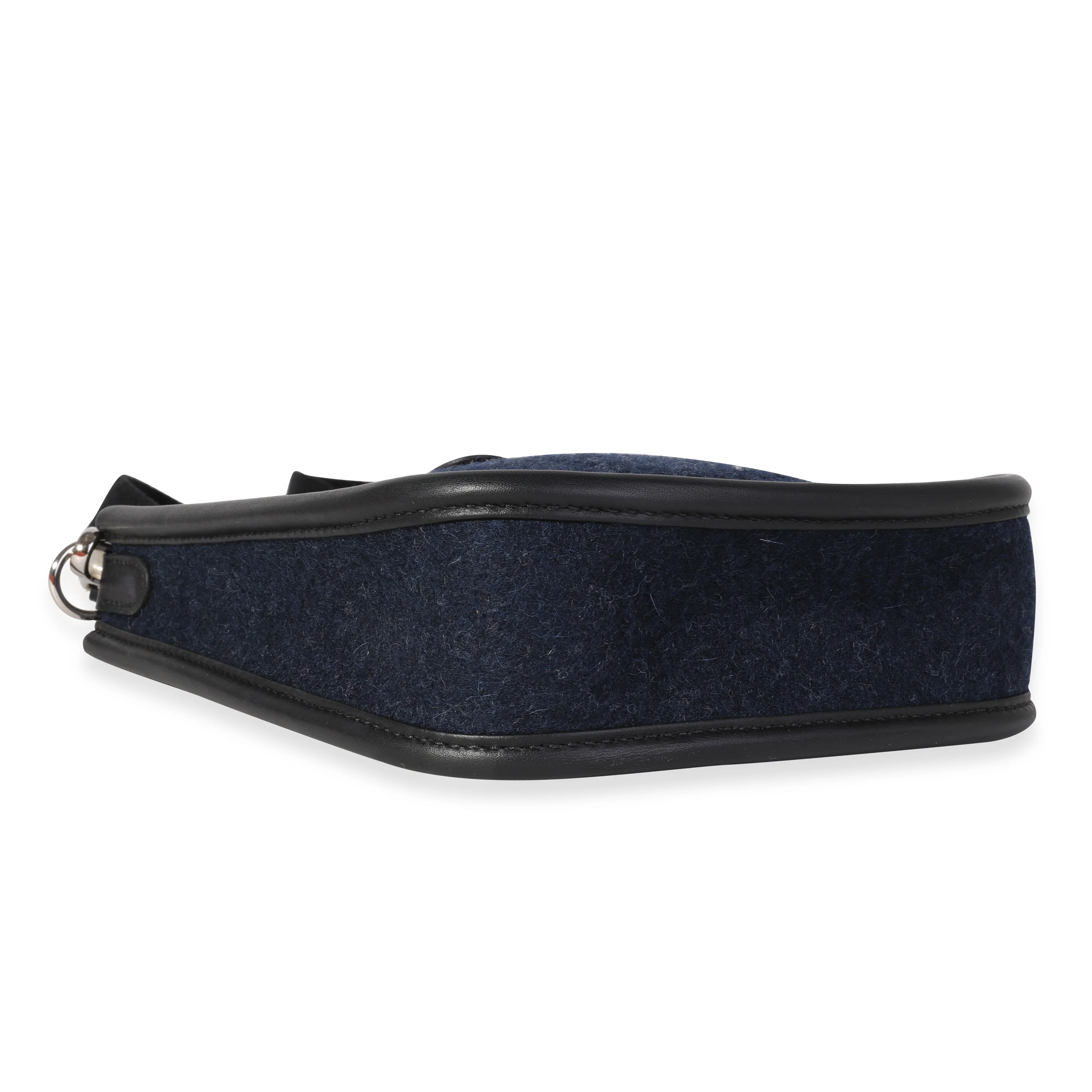 Hermès Bleu Nuit Feutre & Black Swift Evelyne TPM PHW - Image 6