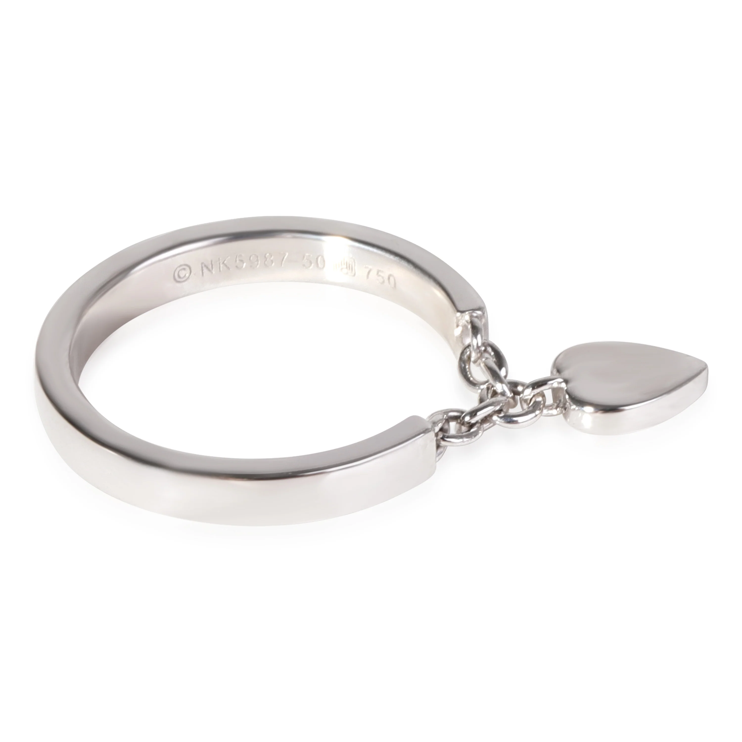 Cartier Mon Amour Heart Charm Ring in 18kt White Gold 0.05 CTW - Image 3