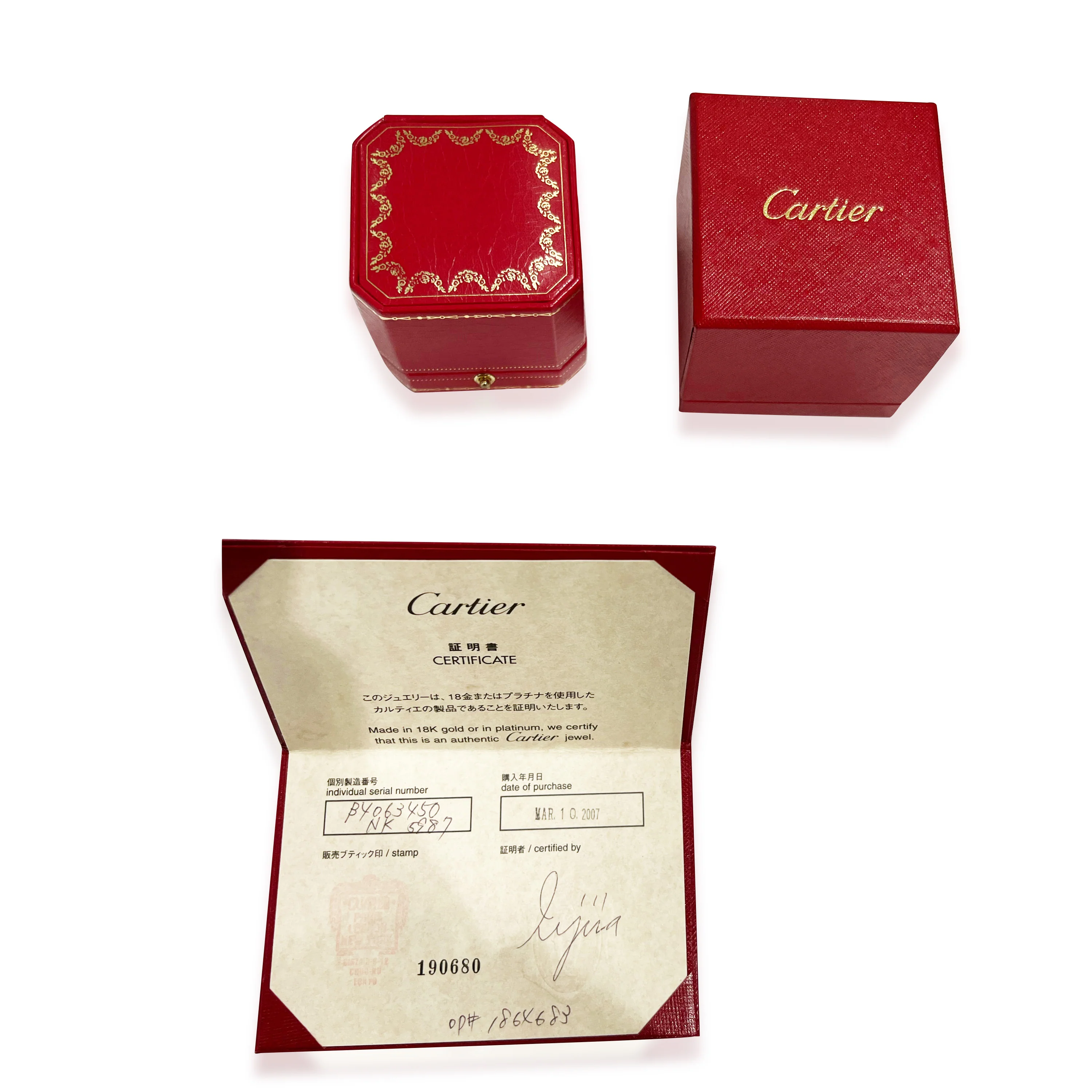 Cartier Mon Amour Heart Charm Ring in 18kt White Gold 0.05 CTW - Image 4