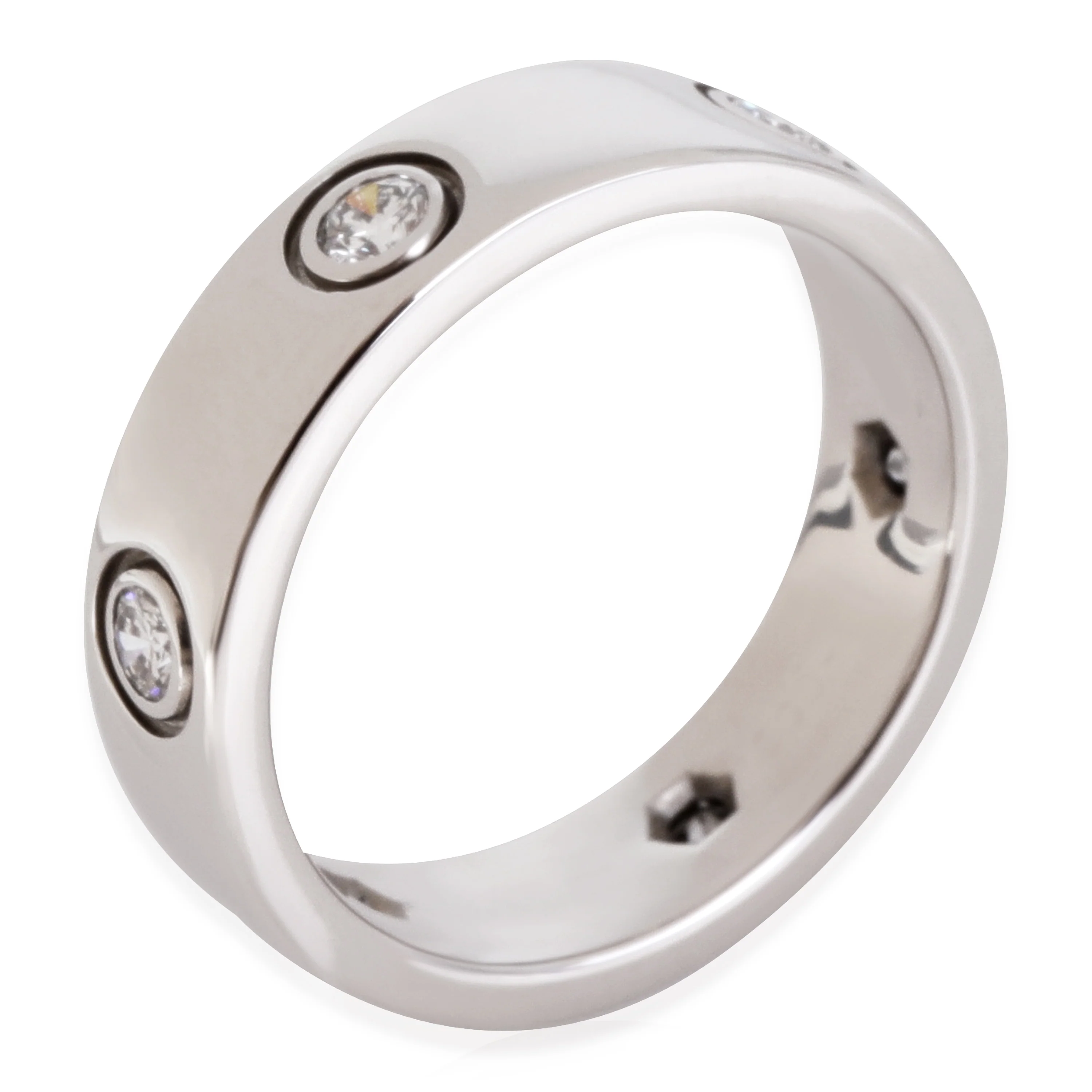 Cartier Love Diamond Ring in 18k White Gold 0.46 CTW - Image 3