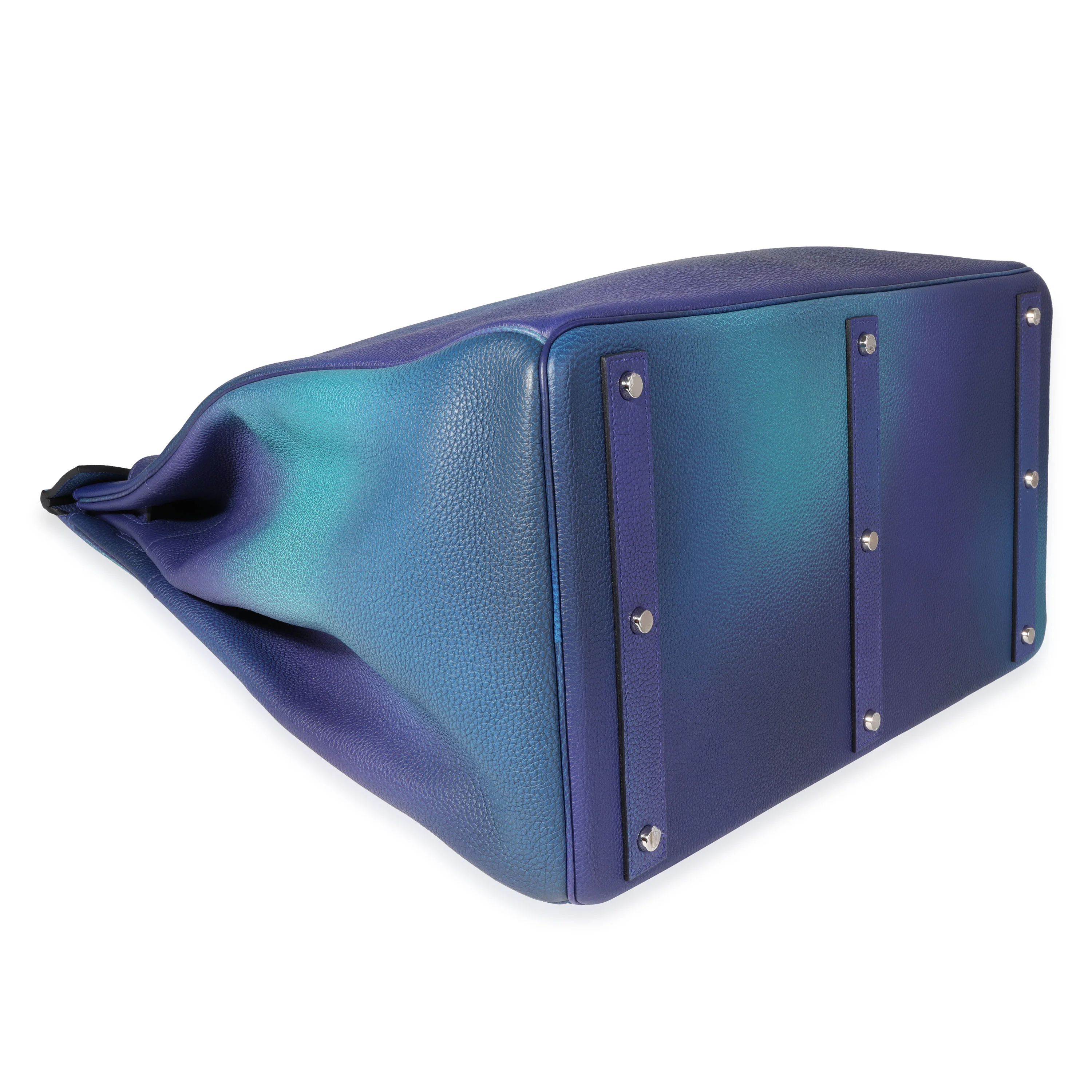 Bleu Nuit Violet Clemence Cosmos HAC Birkin 50 BPHW - Image 6
