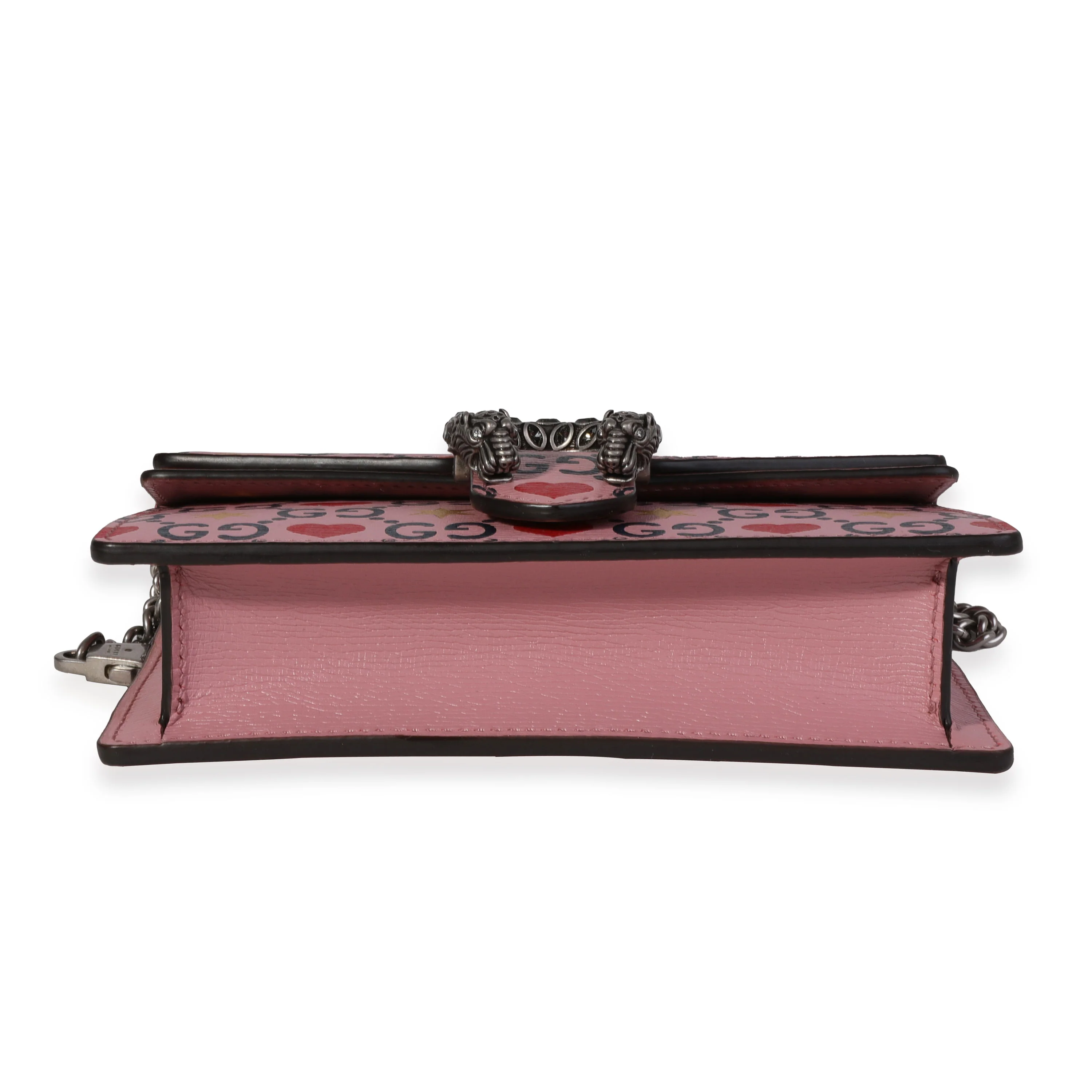 Gucci Pink Calfskin Valentines Day Super Mini Dionysus Bag - Image 5