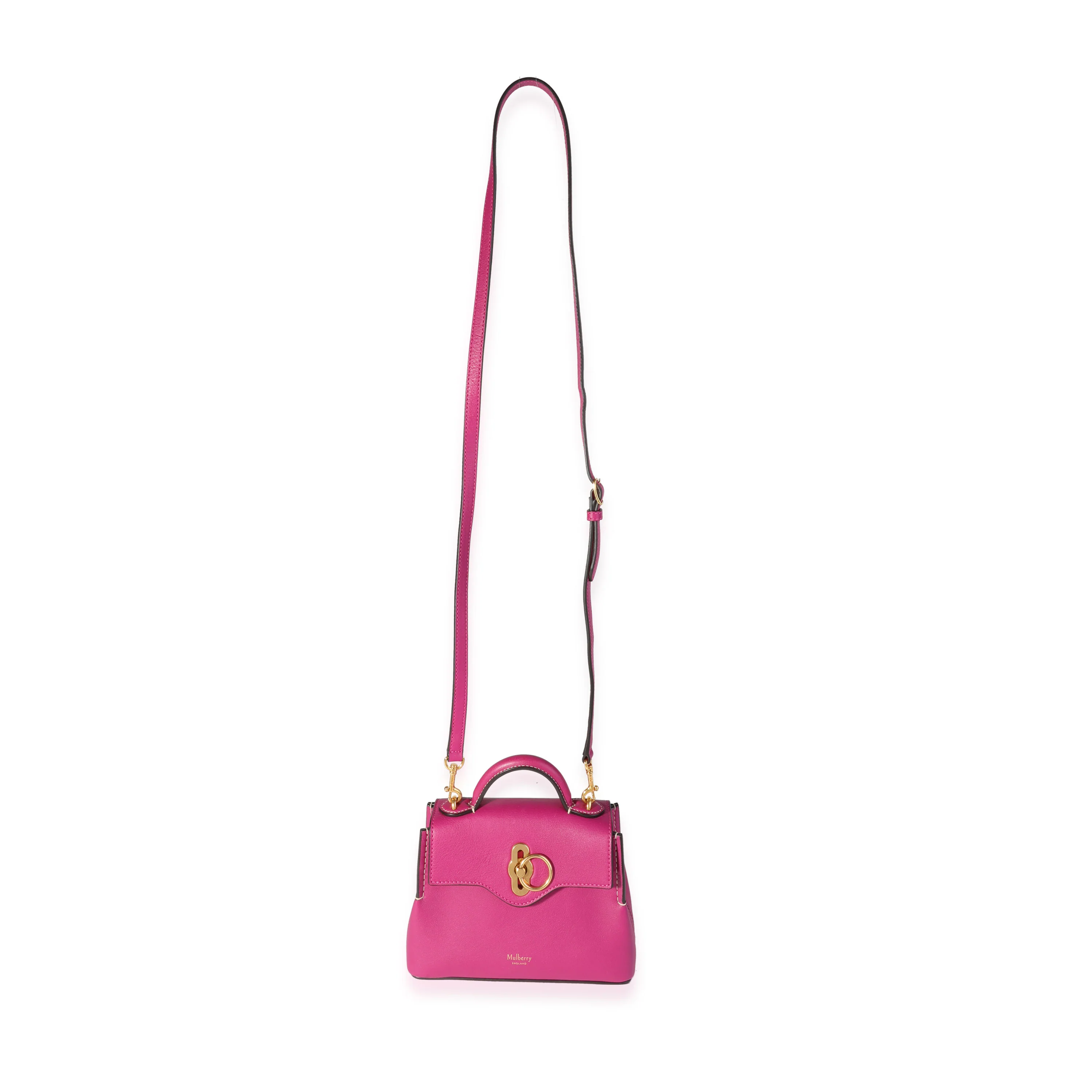 Mulberry Deep Pink Silky Calf Micro Seaton Bag - Image 4
