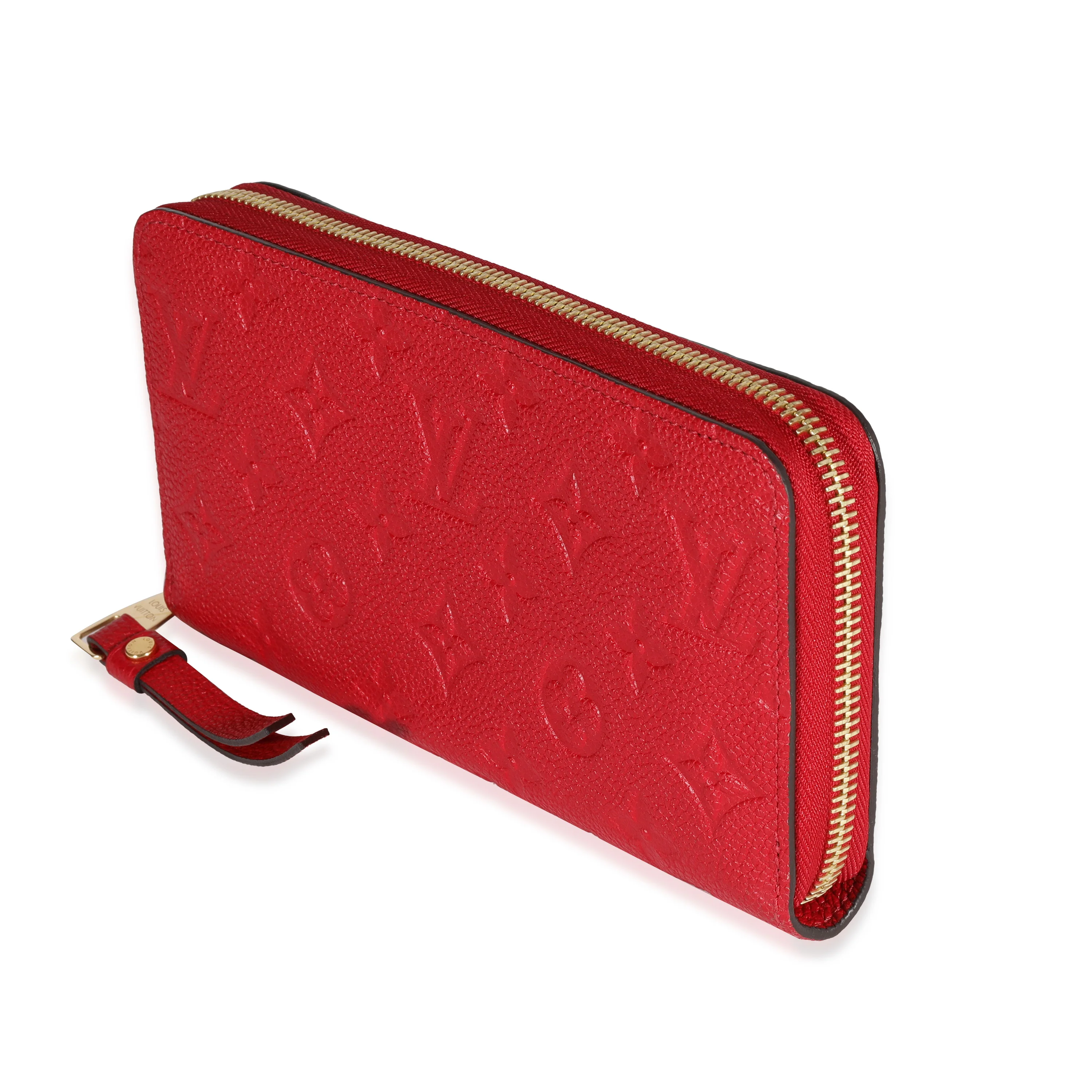Louis Vuitton Red Monogram Empreinte Zippy Wallet - Image 2