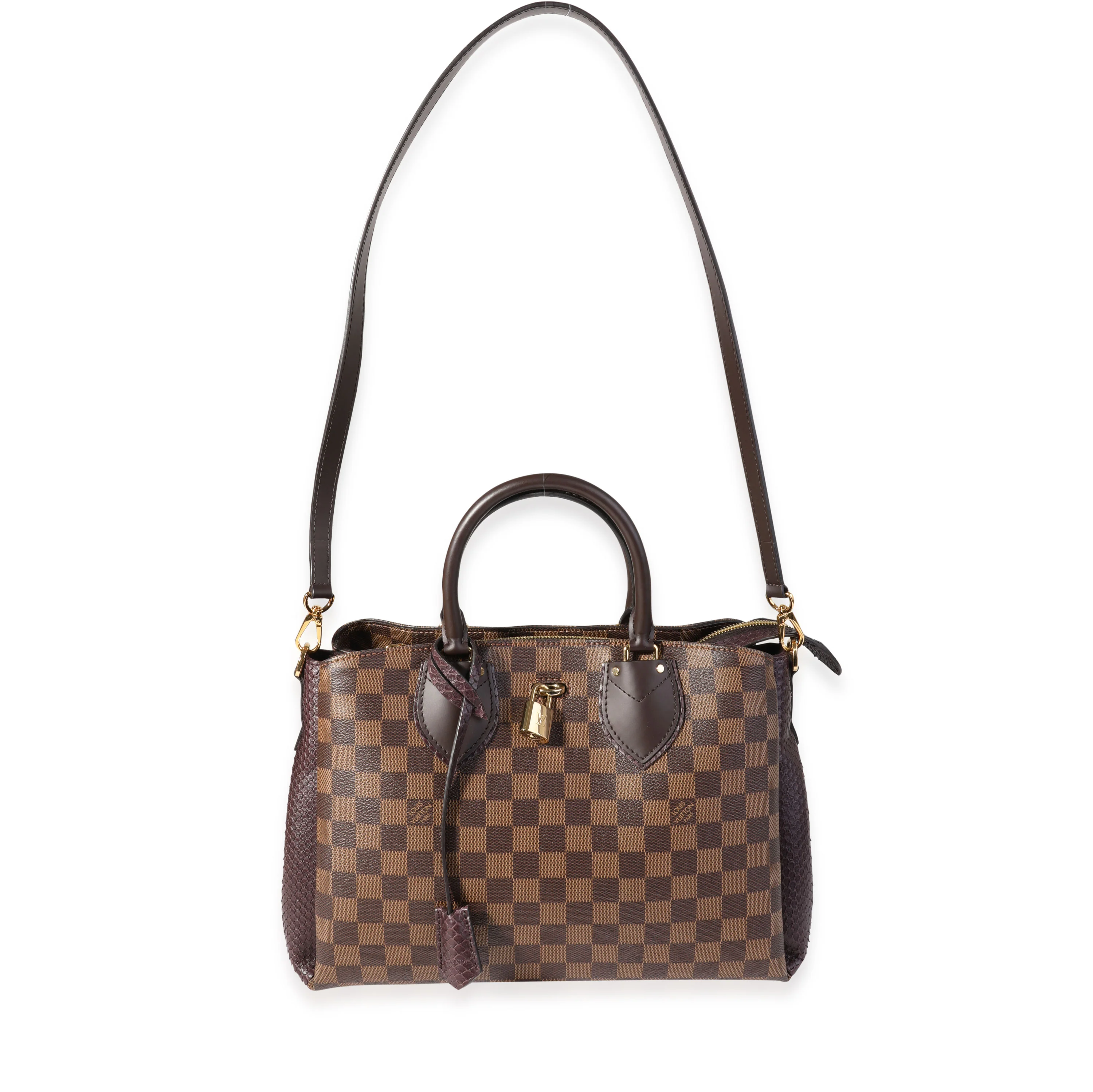 Damier Ebene & Purple Python Normandy Bag - Image 4