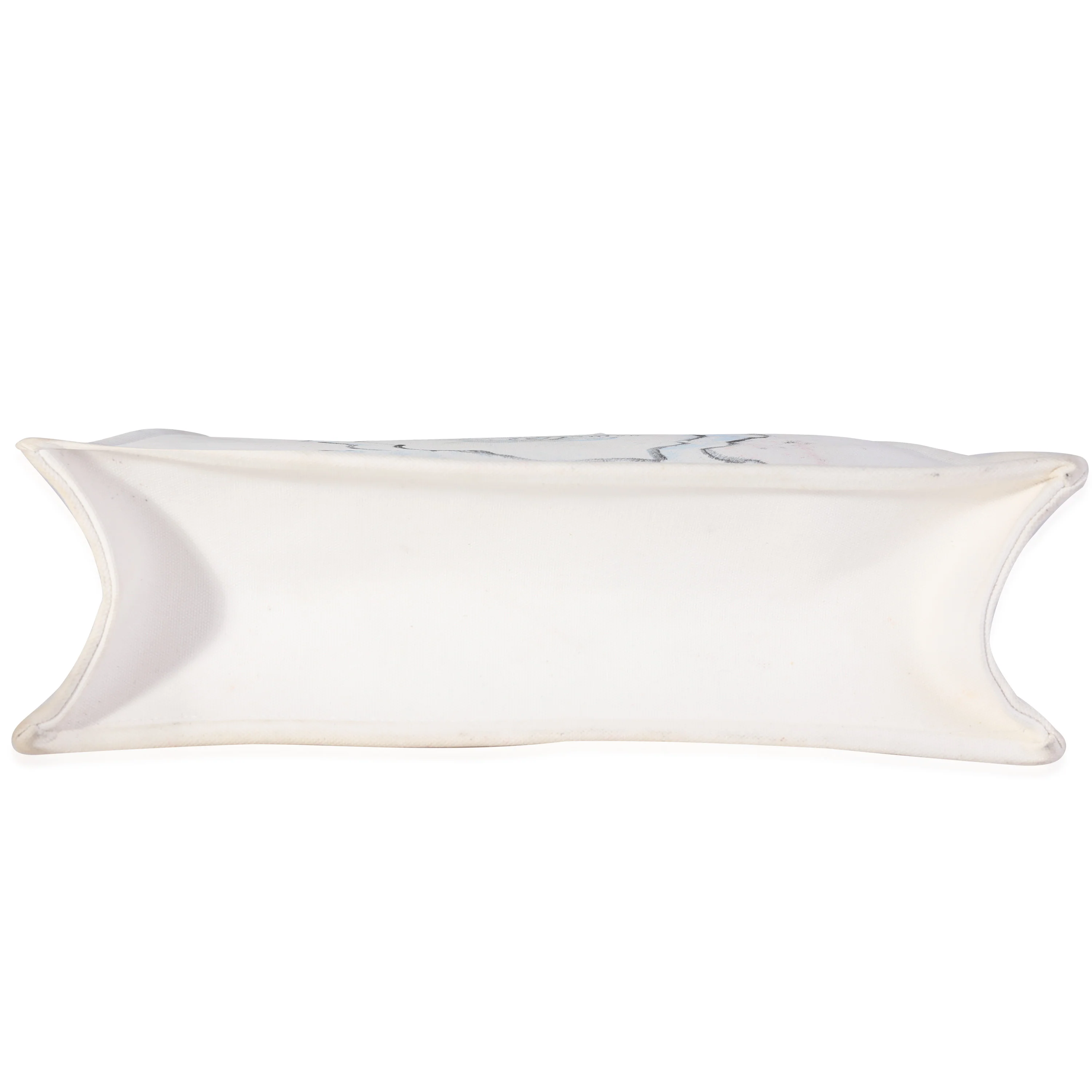 Chanel White Canvas Raleigh Tote - Image 5