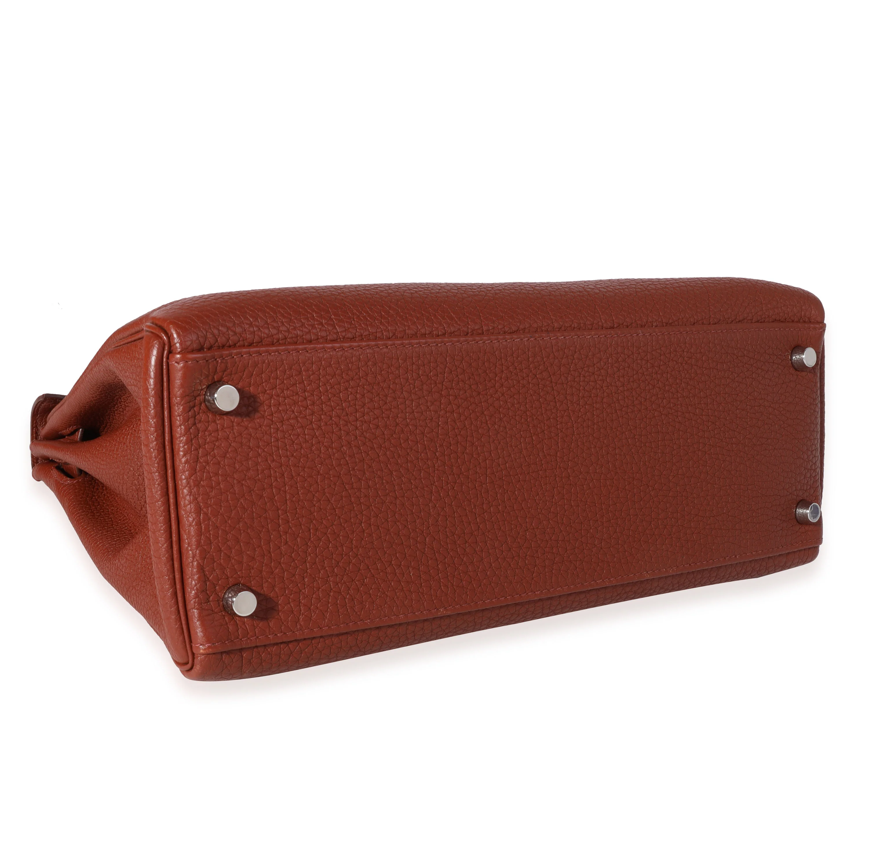 Hermès Cuivre Fjord Retourne Kelly 32 PHW - Image 6