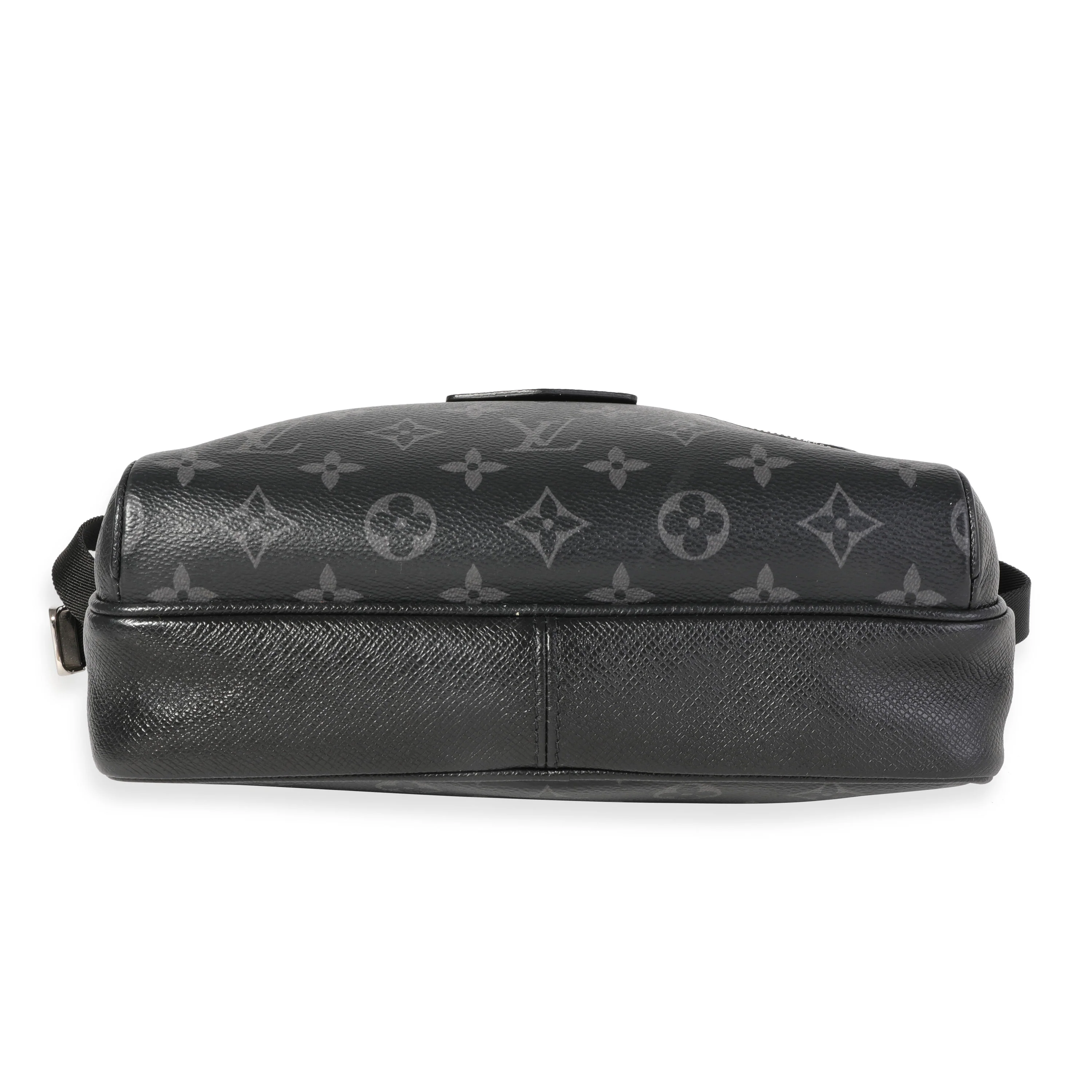 Black Taigarama & Monogram Eclipse Canvas Outdoor Messenger - Image 4