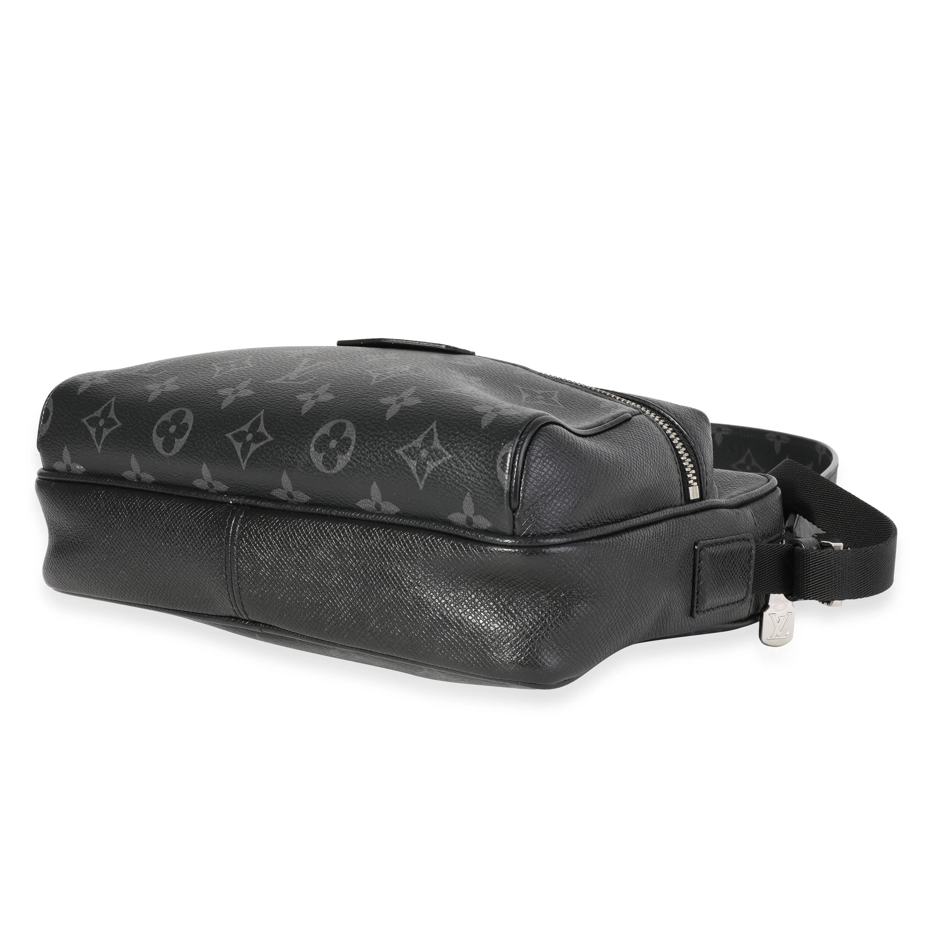 Black Taigarama & Monogram Eclipse Canvas Outdoor Messenger - Image 5