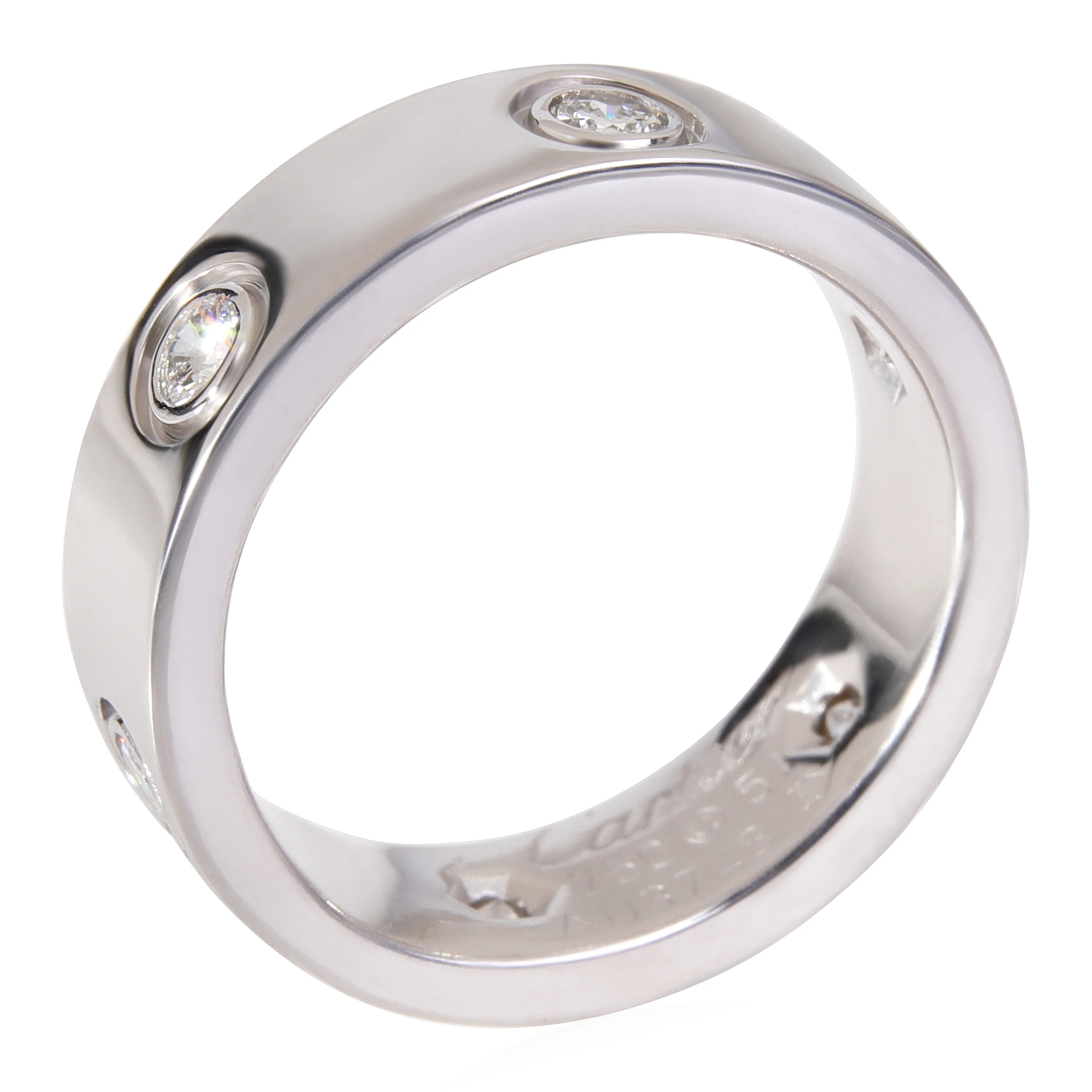 Love Diamond Ring, 6 Diamonds (White Gold) - Image 3